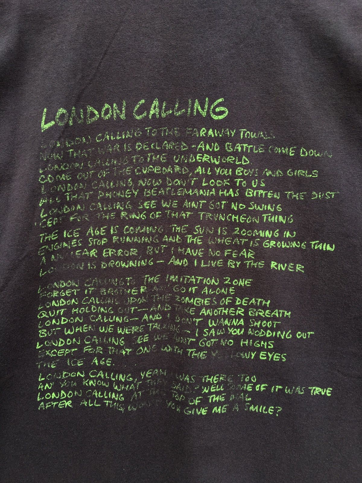 Band Tees RAREVintage Rock Band The Clash London Calling T-shirt 90s Size US M / EU 48-50 / 2 - 13 Thumbnail
