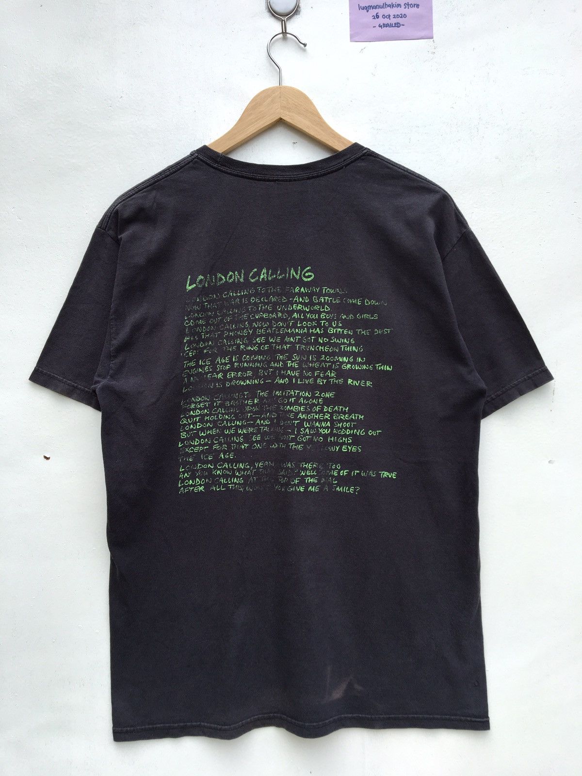 Band Tees RAREVintage Rock Band The Clash London Calling T-shirt 90s Size US M / EU 48-50 / 2 - 10 Thumbnail