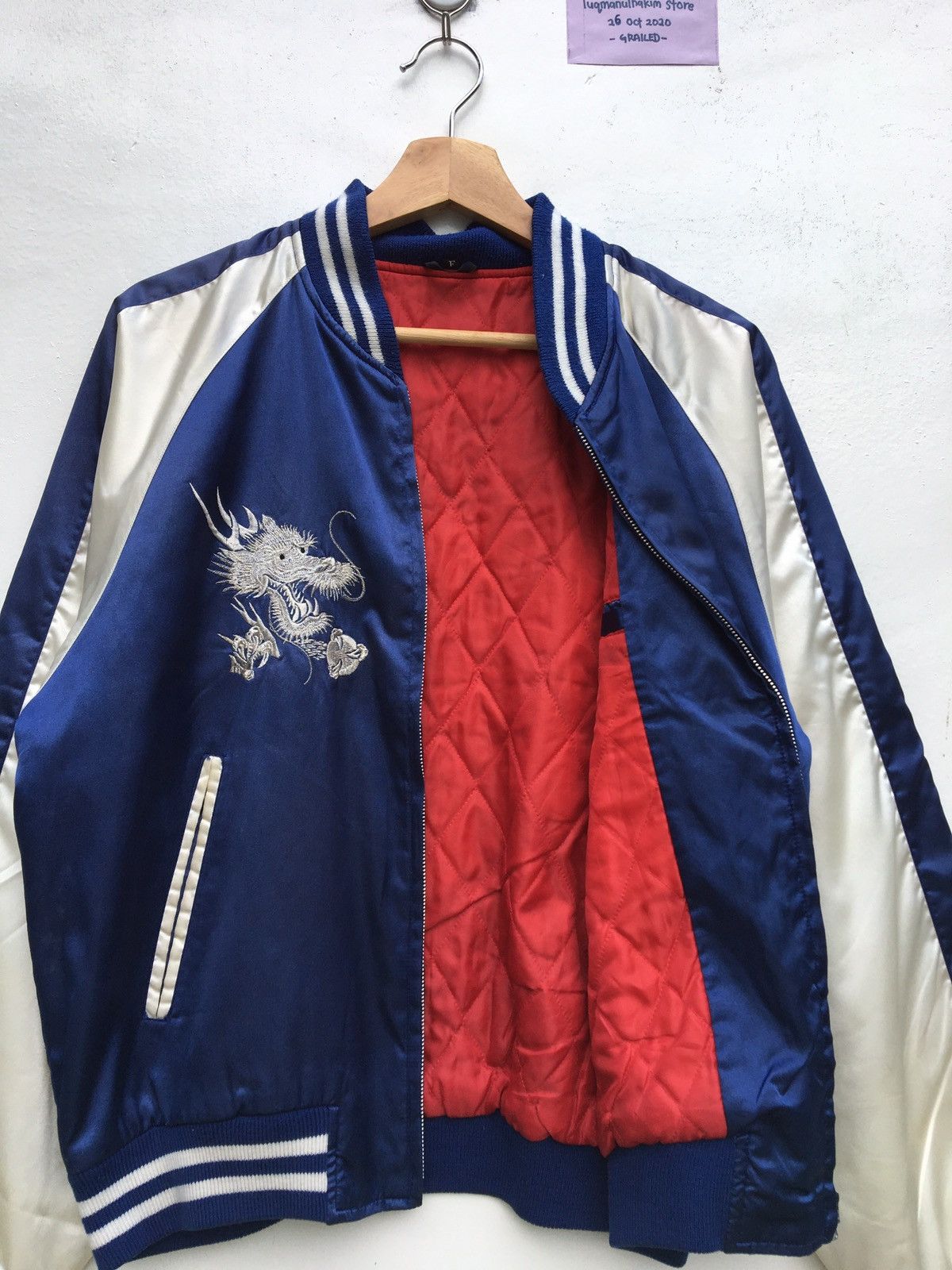 Vintage Vintage DRAGON EMBROIDERY JAPAN SOUVENIR JACKET Size US M / EU 48-50 / 2 - 14 Thumbnail