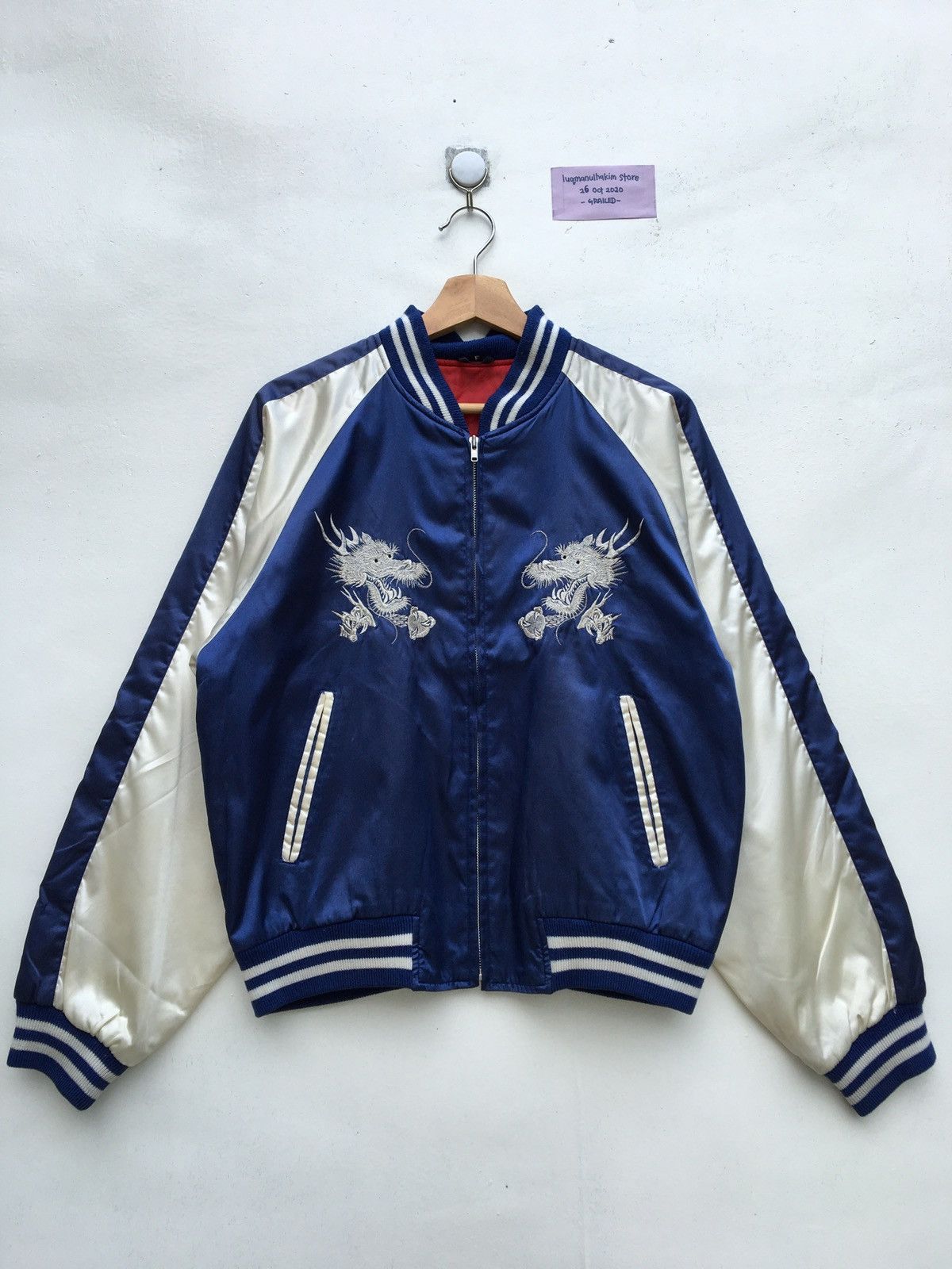 Vintage Vintage DRAGON EMBROIDERY JAPAN SOUVENIR JACKET Size US M / EU 48-50 / 2 - 7 Thumbnail