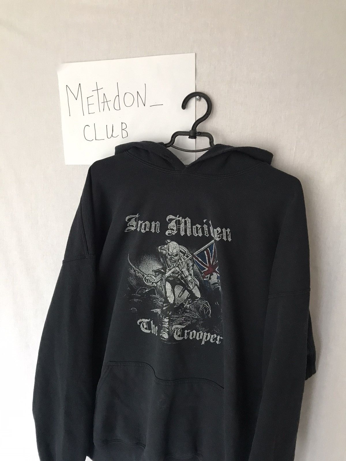 Band Tees Iron Maiden The Trooper Black Mens Hoodie Size US XXL / EU 58 / 5 - 7 Thumbnail