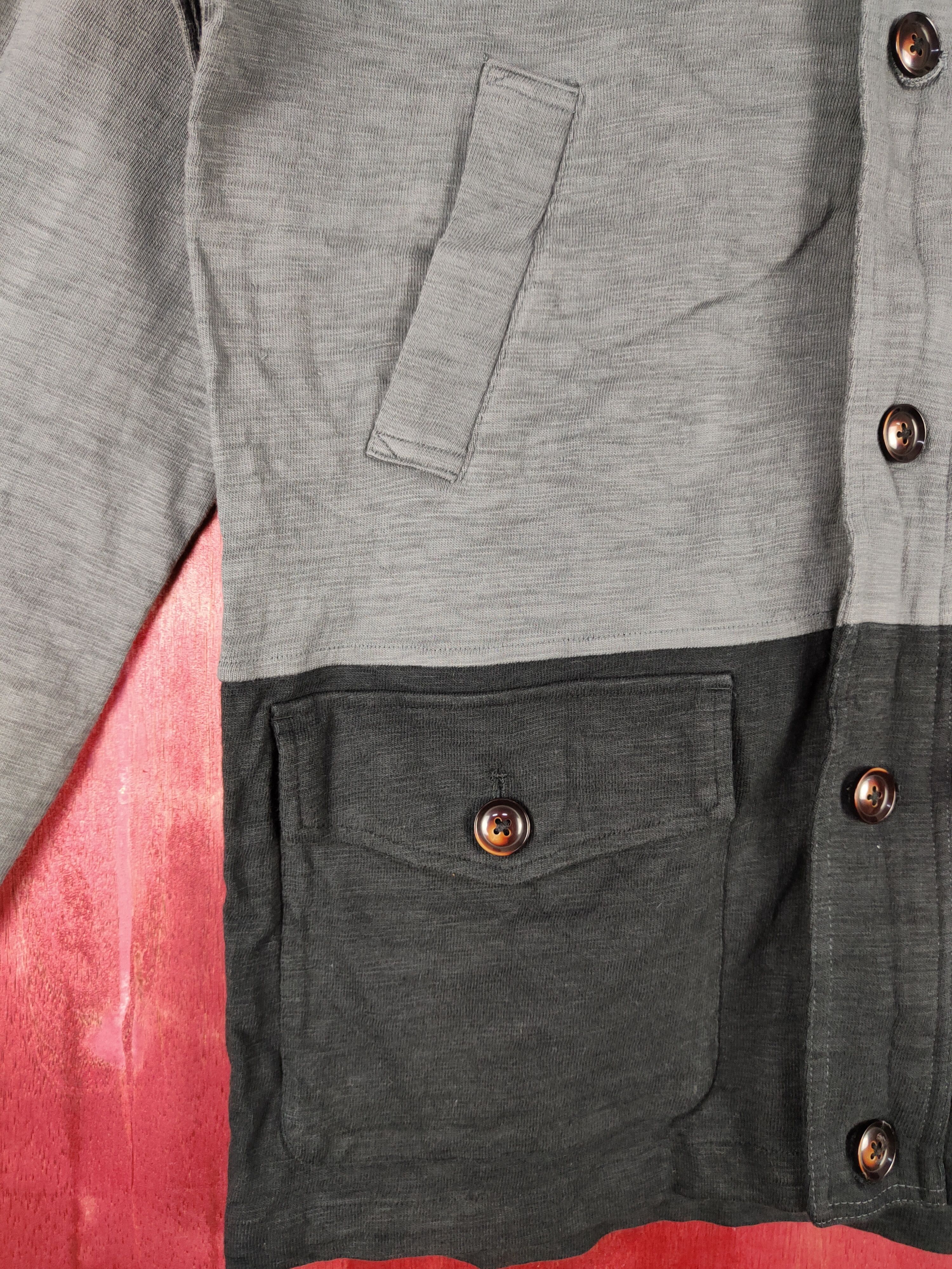 Japanese Brand × Vintage Good Day 2 tone Gray hoodie Sweater #4832 Size US M / EU 48-50 / 2 - 4 Thumbnail