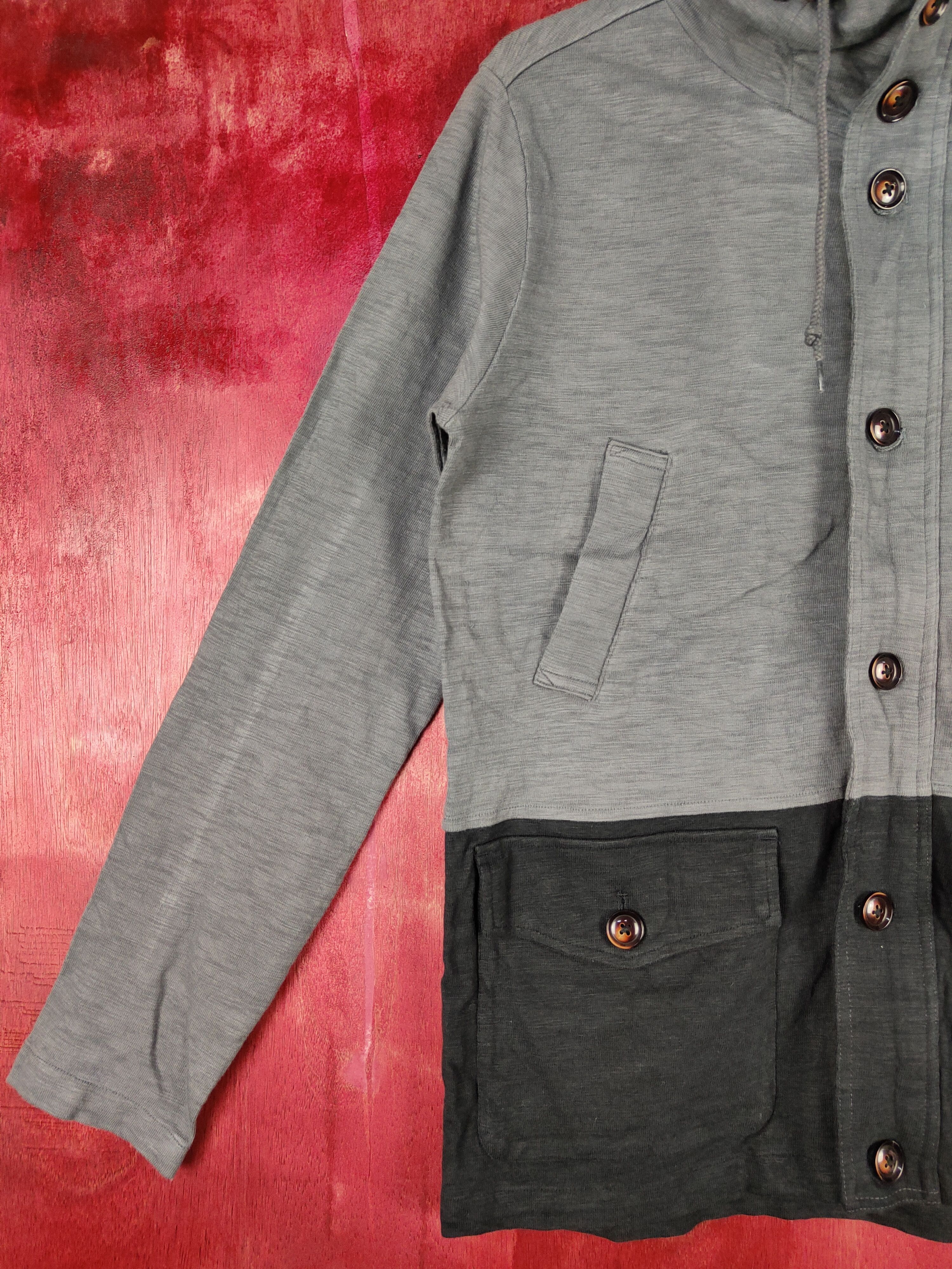 Japanese Brand × Vintage Good Day 2 tone Gray hoodie Sweater #4832 Size US M / EU 48-50 / 2 - 3 Thumbnail