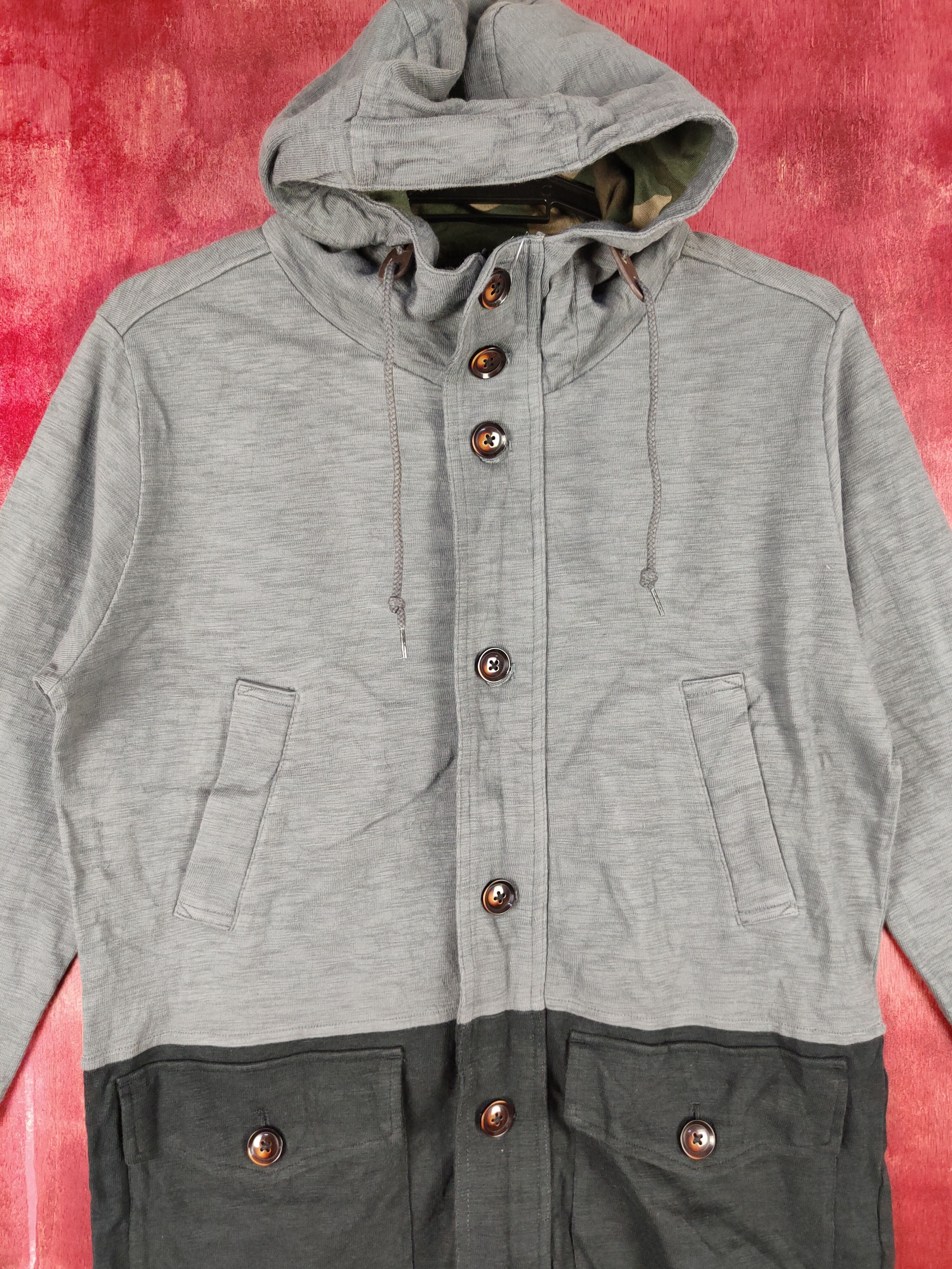 Japanese Brand × Vintage Good Day 2 tone Gray hoodie Sweater #4832 Size US M / EU 48-50 / 2 - 2 Thumbnail