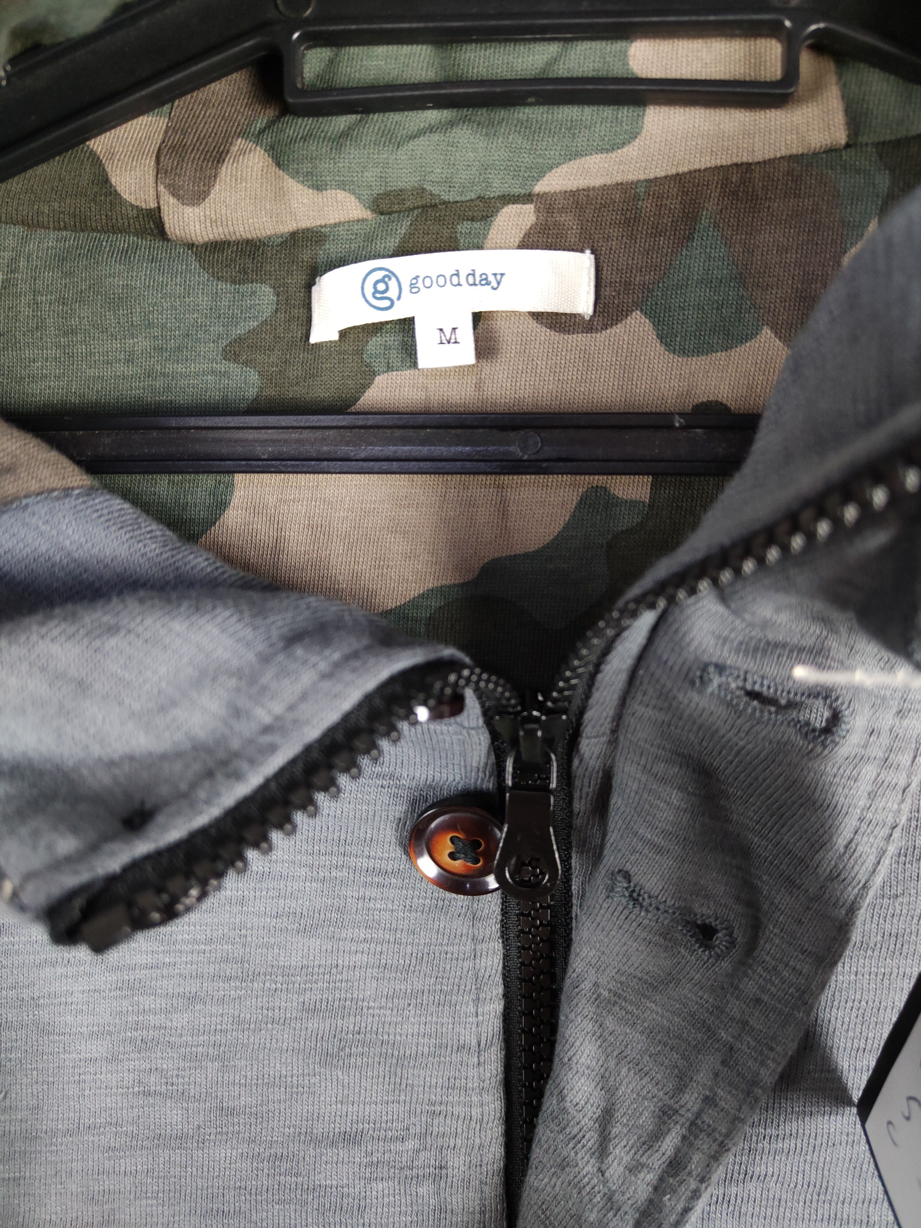 Japanese Brand × Vintage Good Day 2 tone Gray hoodie Sweater #4832 Size US M / EU 48-50 / 2 - 10 Thumbnail