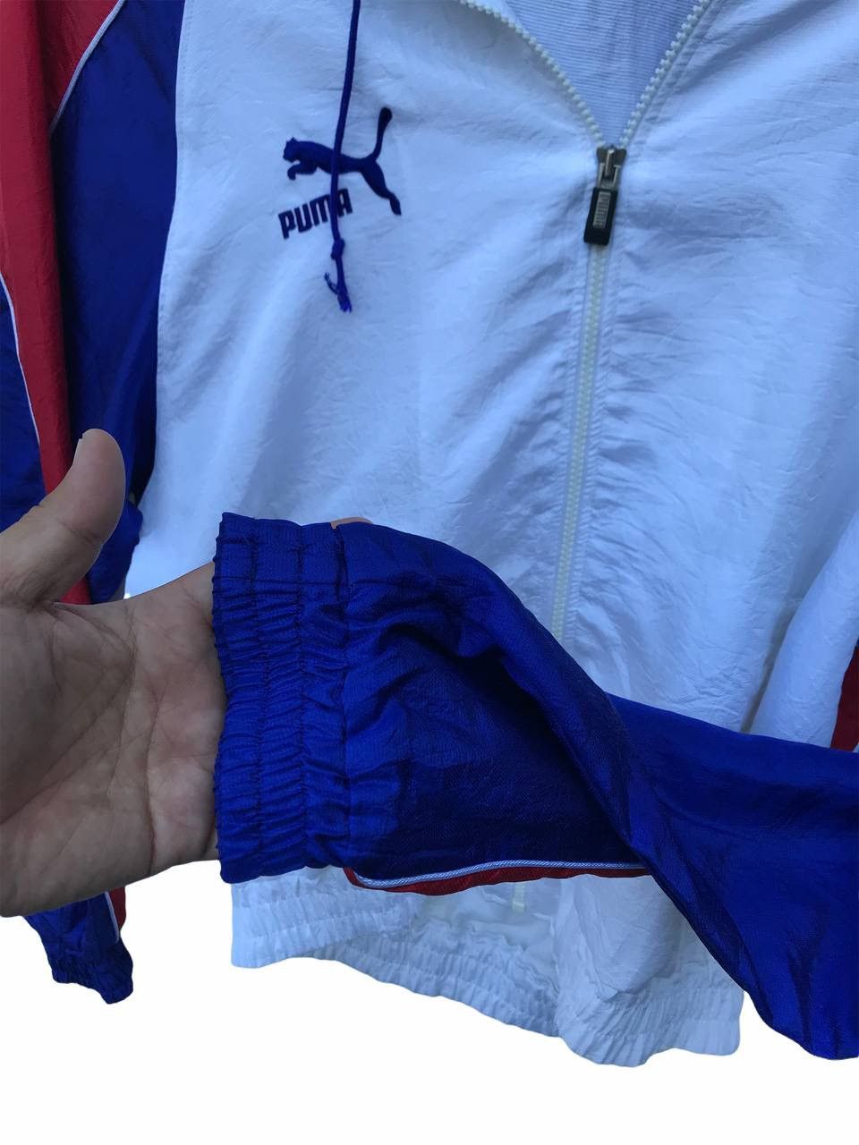 Puma Vintage Puma Windbreaker Hoodie Colourblock Jacket Size US M / EU 48-50 / 2 - 5 Thumbnail
