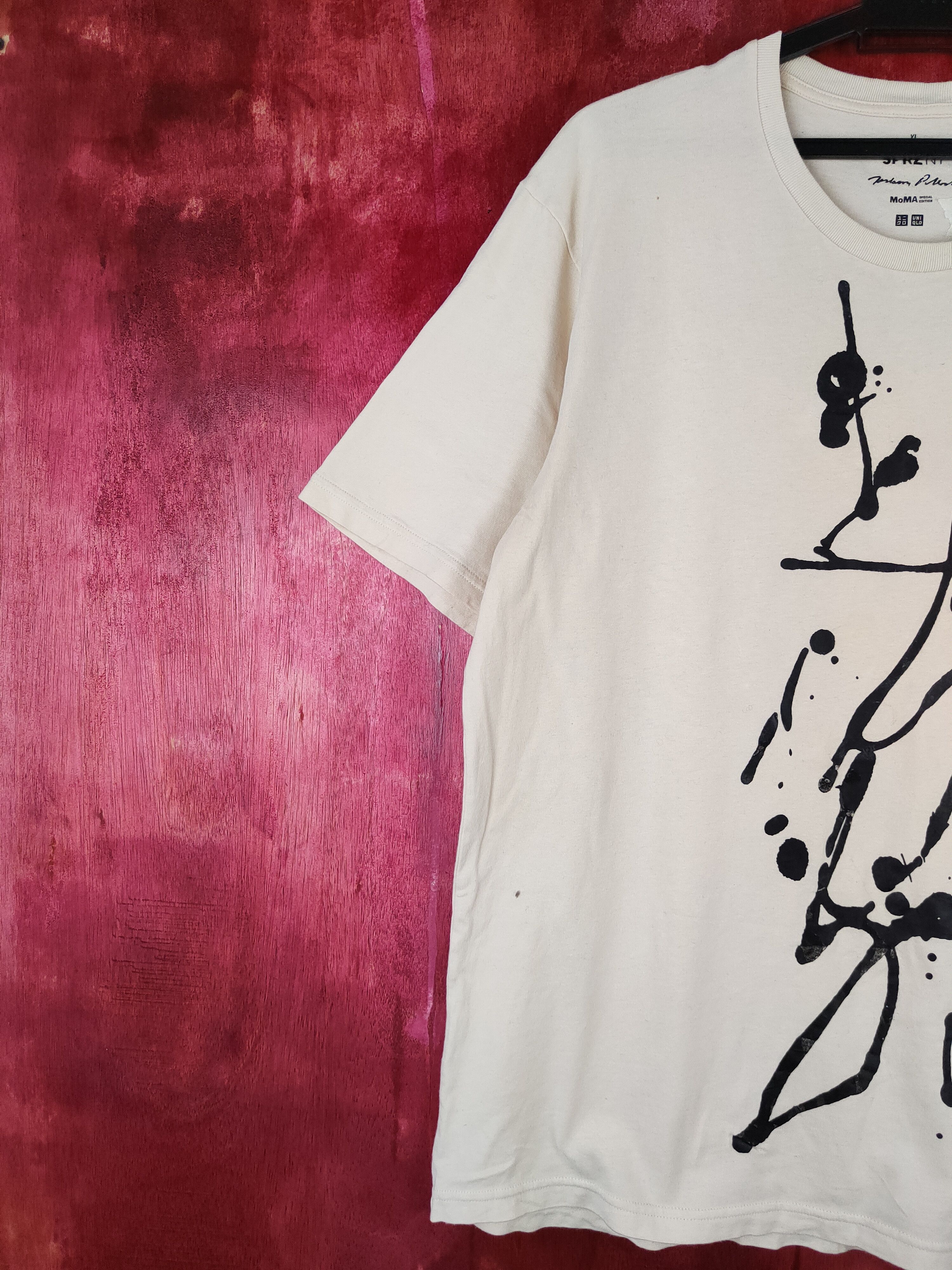 Japanese Brand × Uniqlo Uniqlo X Moma special edition Cream T-shirt #5781 Size US XL / EU 56 / 4 - 4 Thumbnail