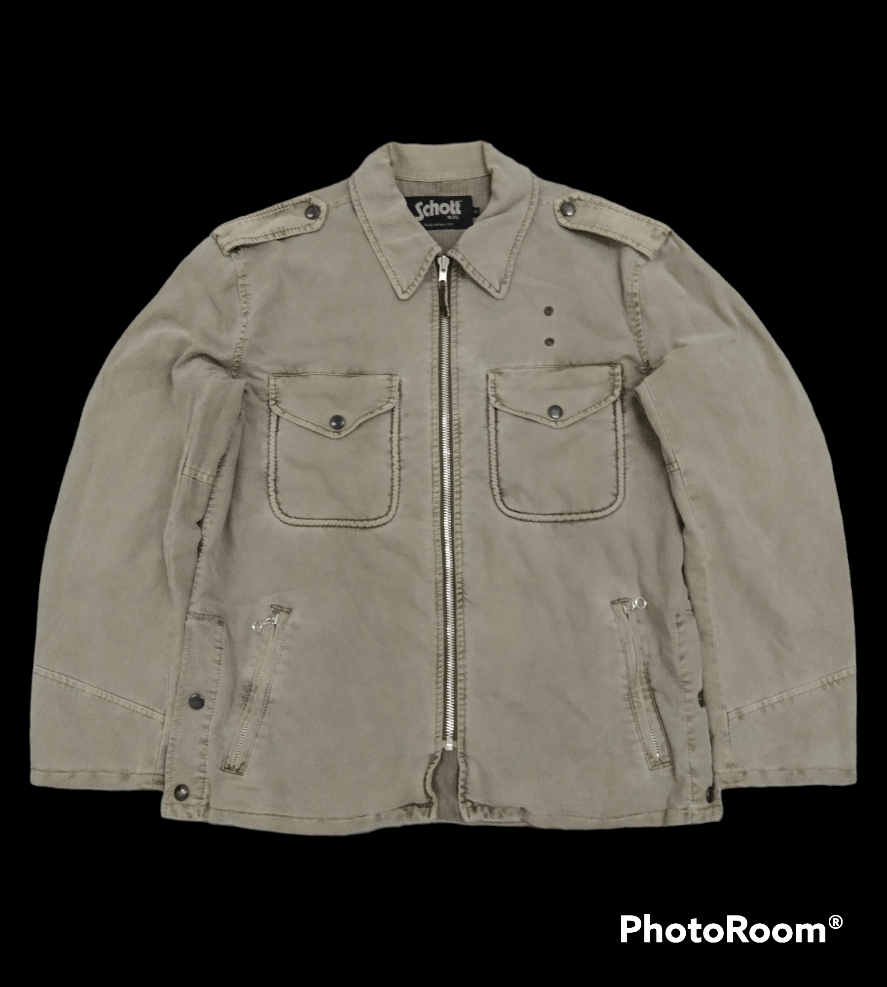 Schott DISTRESSED FADED SCHOTT N.Y.C FIELD JACKET Size US M / EU 48-50 / 2 - 1 Thumbnail
