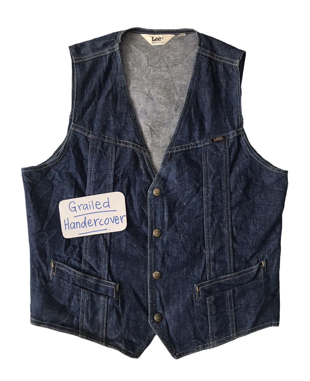 Lee Lee Denim Vest Size US M / EU 48-50 / 2 - 1 Thumbnail