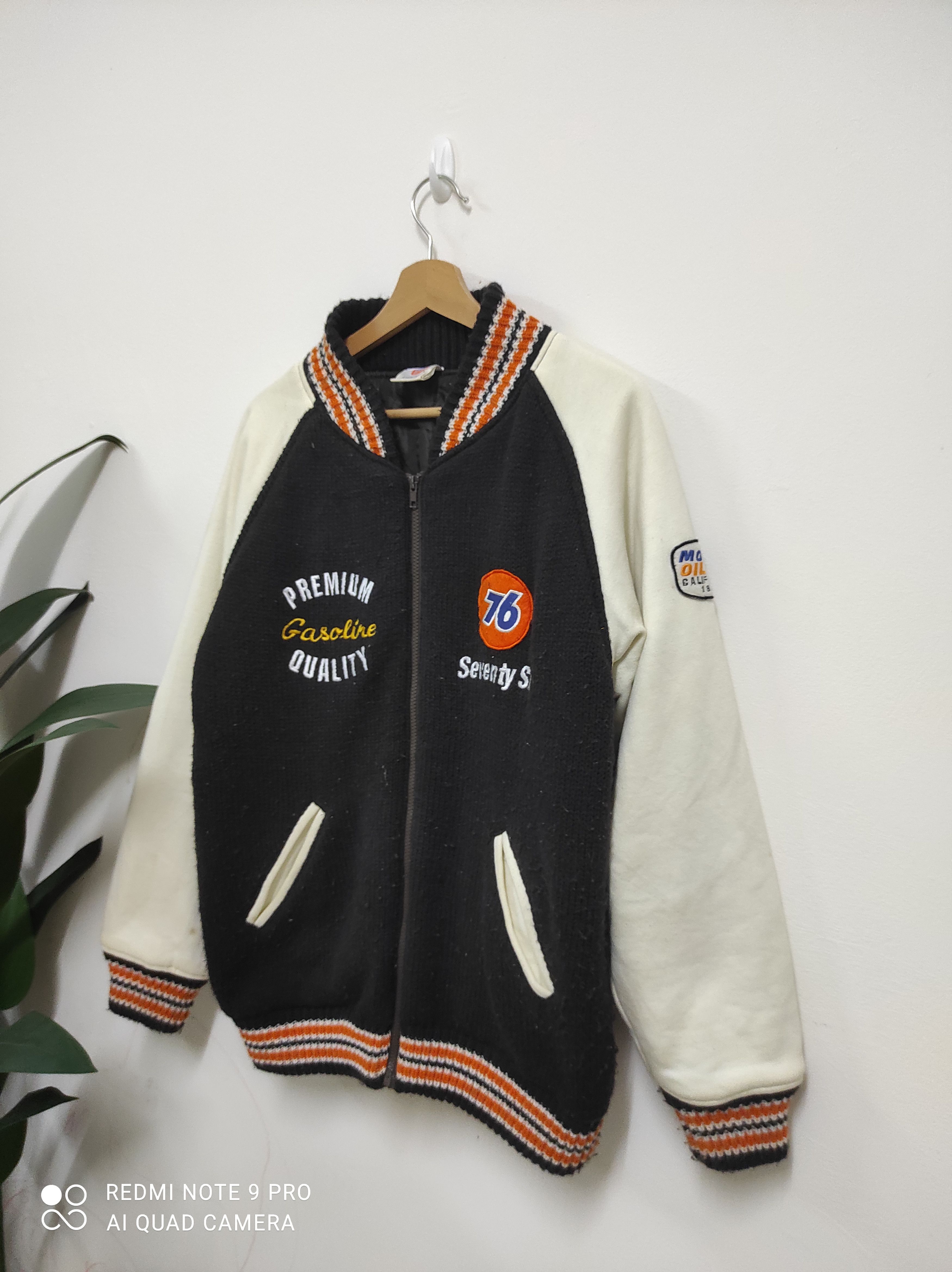 Japanese Brand 76 Lubricant Knitwear Varsity Jacket | Grailed