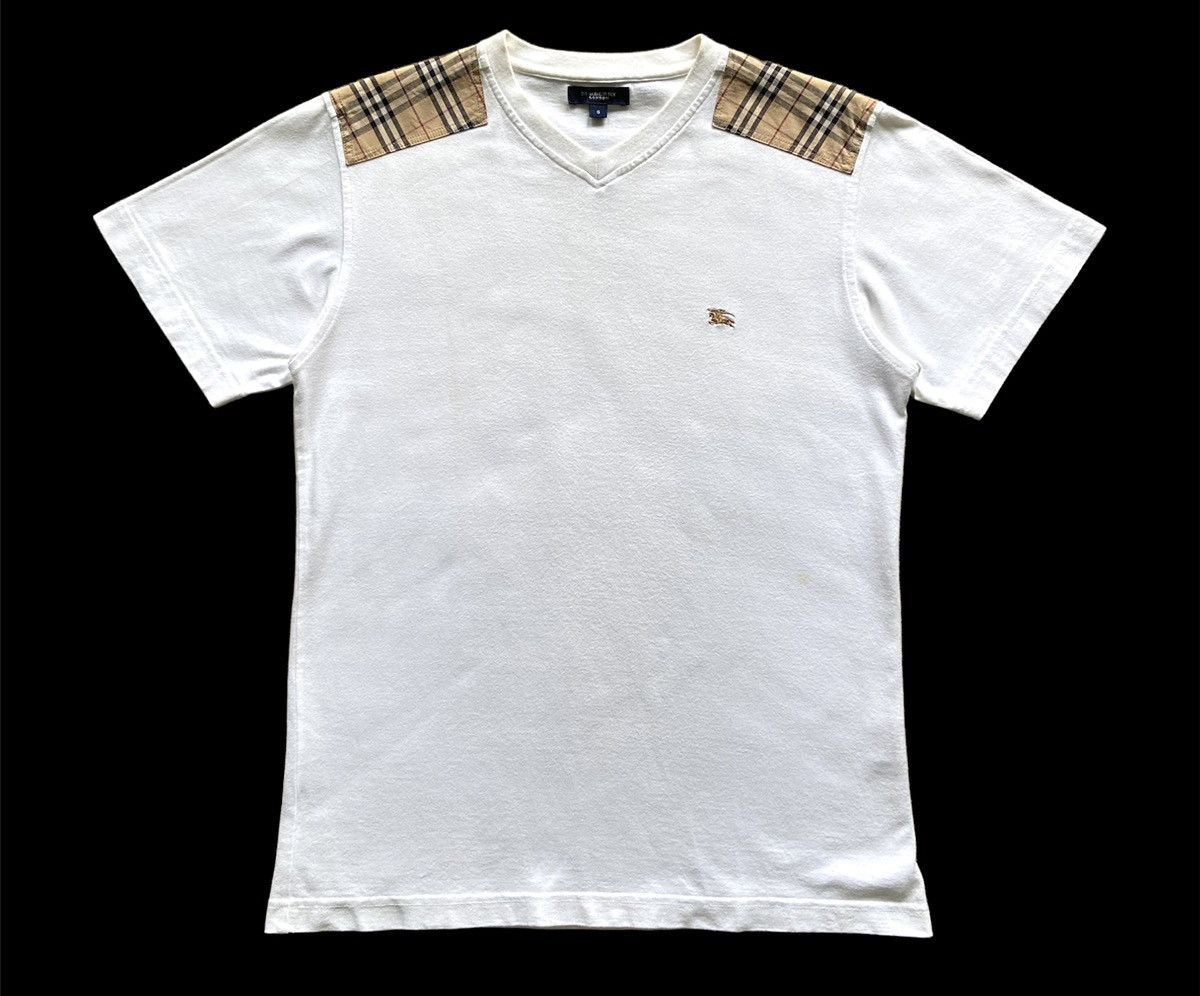 ‼️LAST DROP Vintage Burberry Nova Check Shoulder Tee