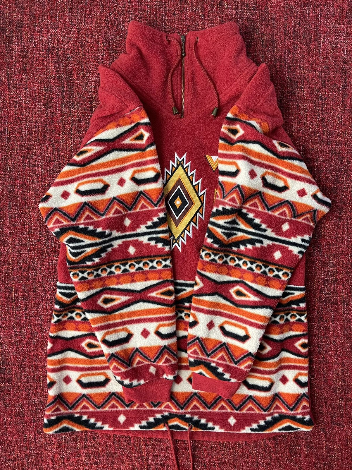 Vintage Vintage Navajo Aztec print fleece jacket Size US M / EU 48-50 / 2 - 5 Thumbnail