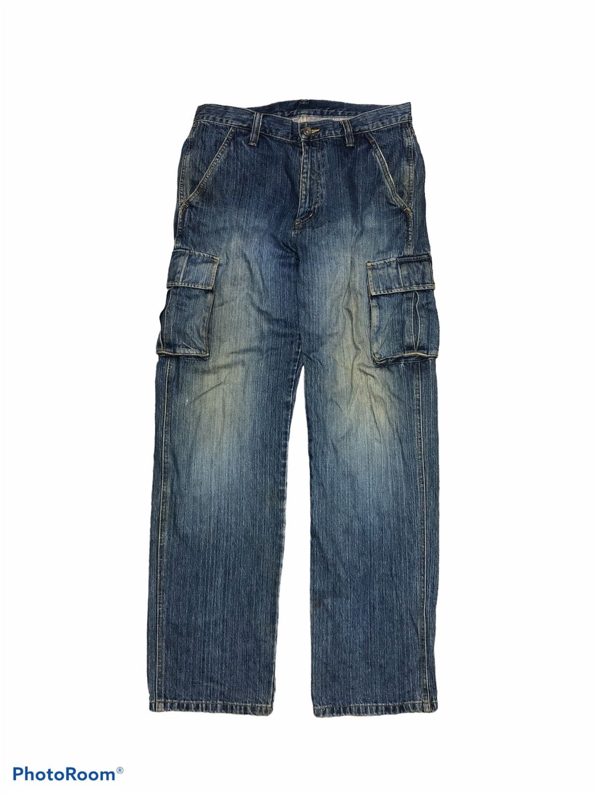 Uniqlo × Voodoo Tactical VINTAGE UNIQLO DENIM CARGOPANT Size US 34 / EU 50 - 1 Thumbnail