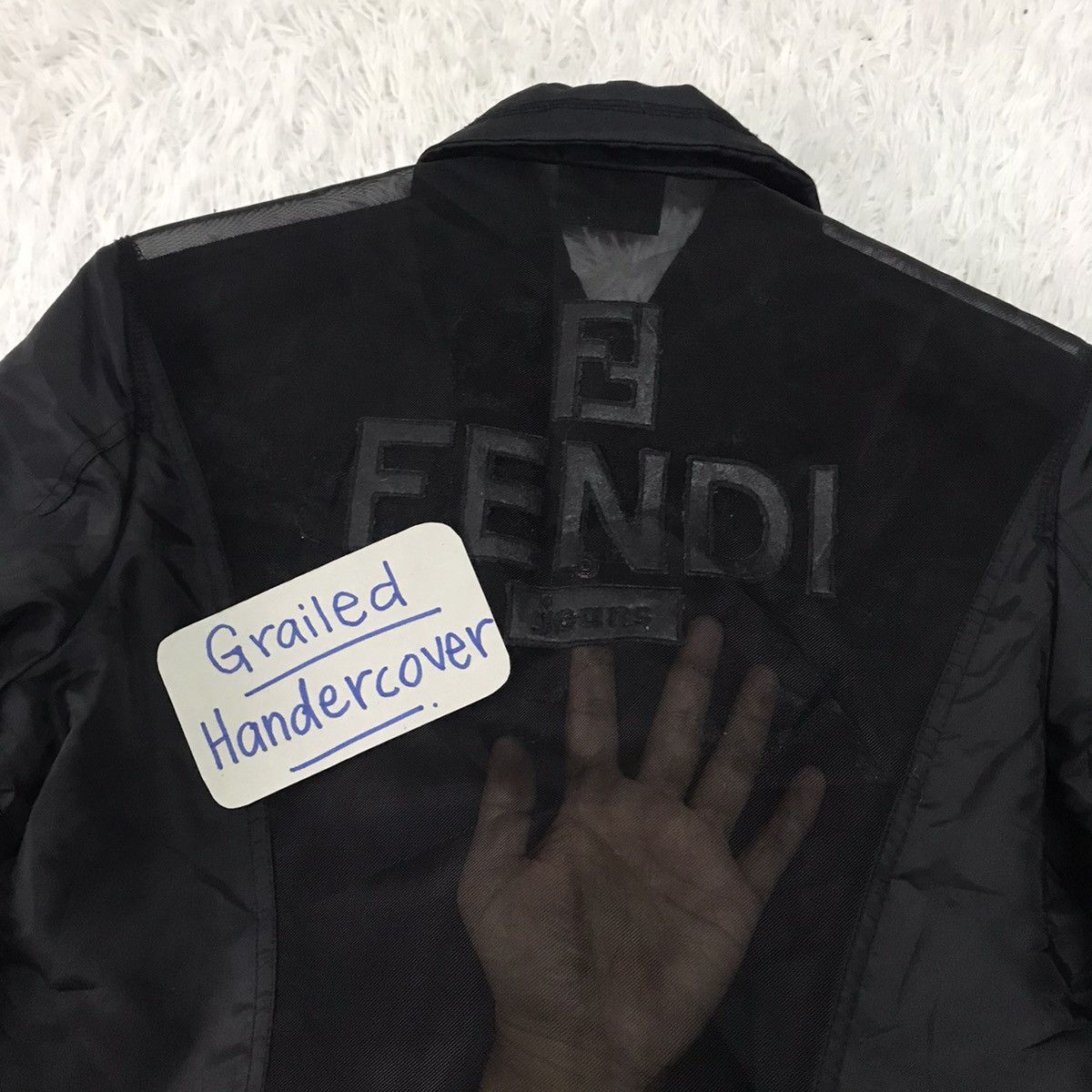 Fendi Vtg Fendi Jeans Logo Back Mesh Jacket Size XS / US 0-2 / IT 36-38 - 13 Thumbnail