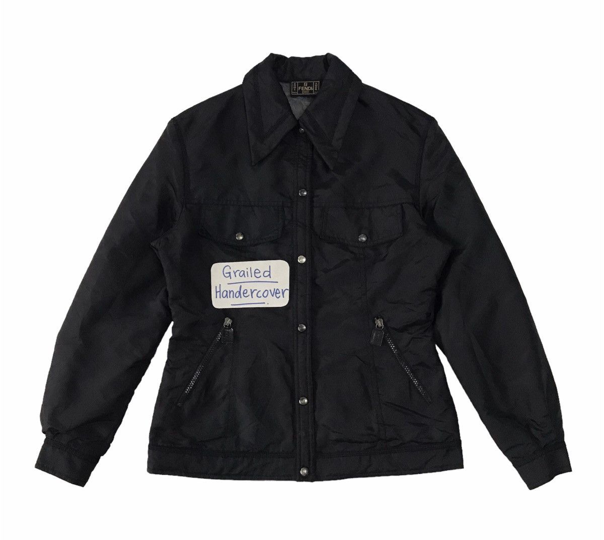Fendi Vtg Fendi Jeans Logo Back Mesh Jacket Size XS / US 0-2 / IT 36-38 - 2 Thumbnail