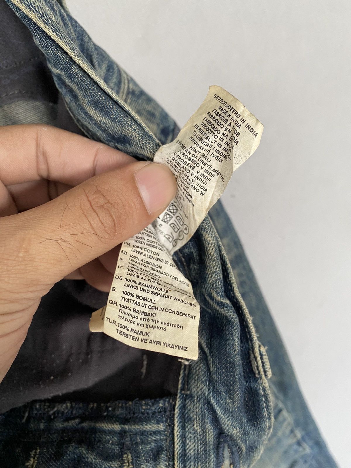 If Six Was Nine Gstar Raw Distressed Sashiko Repaired Denim w36 Size US 36 / EU 52 - 14 Thumbnail