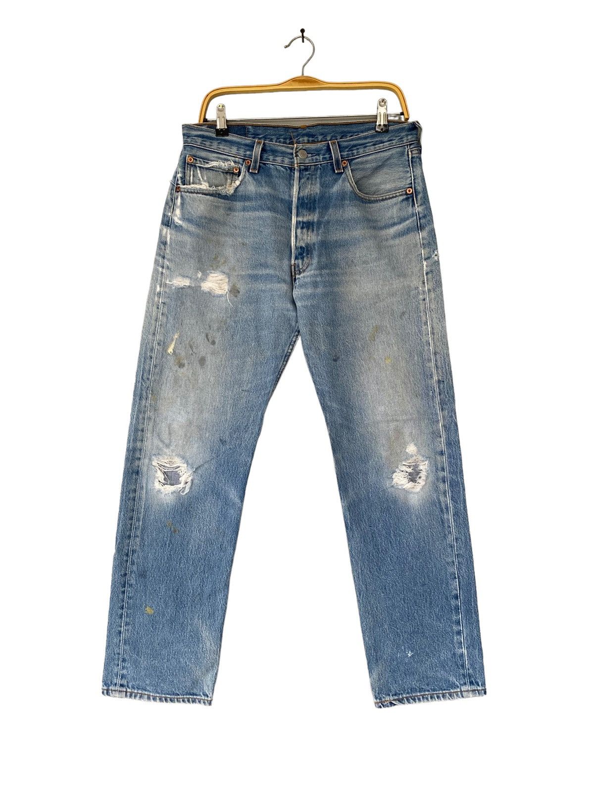 Vintage Levis 501xx Distressed Dirty Tall Jeans