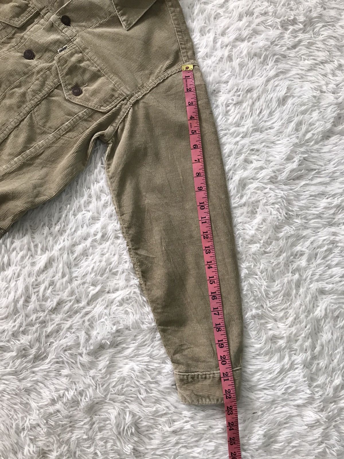 Levi's 💥Steals💥White Levis Jacket Corduroy Trucker Size US S / EU 44-46 / 1 - 21 Thumbnail