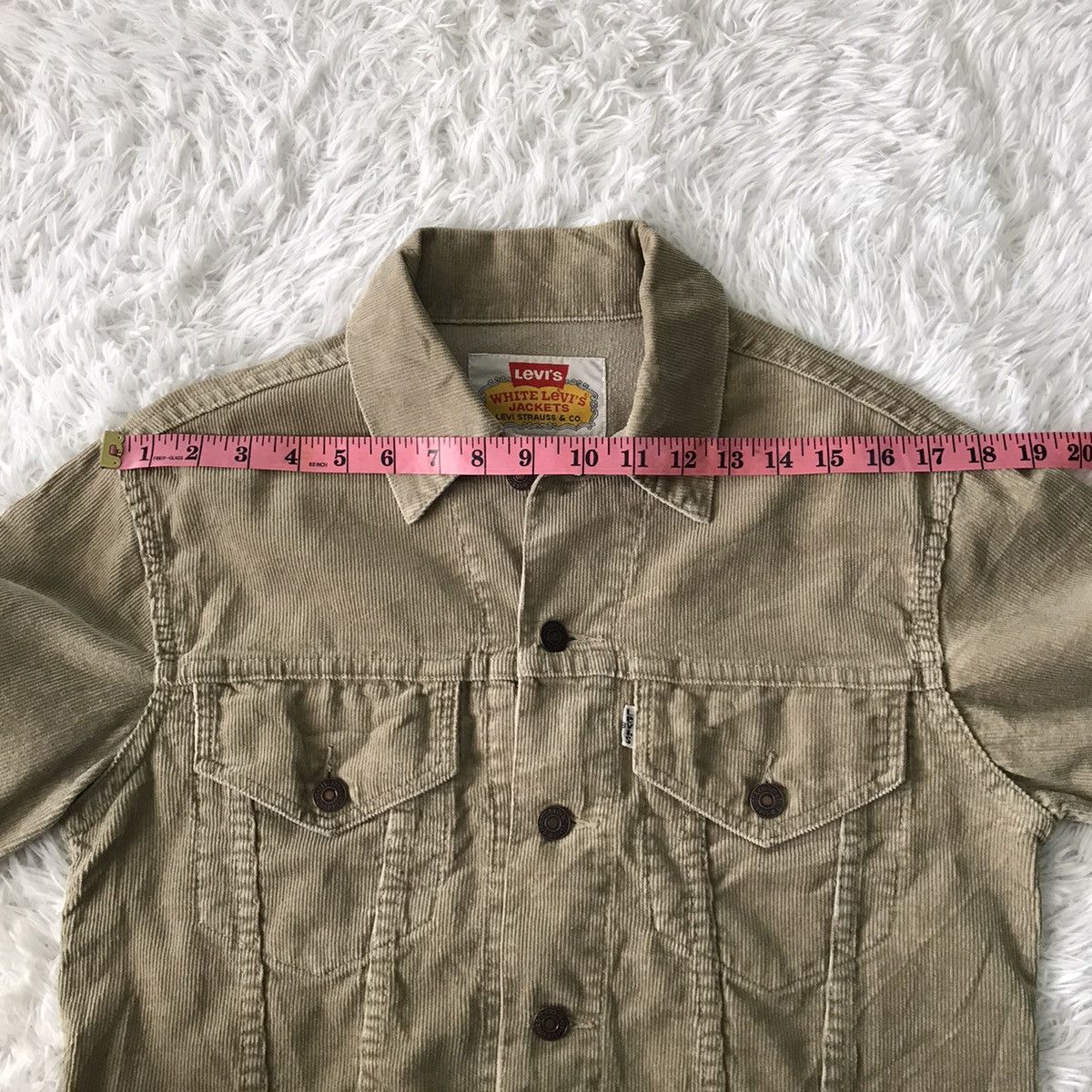 Levi's 💥Steals💥White Levis Jacket Corduroy Trucker Size US S / EU 44-46 / 1 - 20 Thumbnail