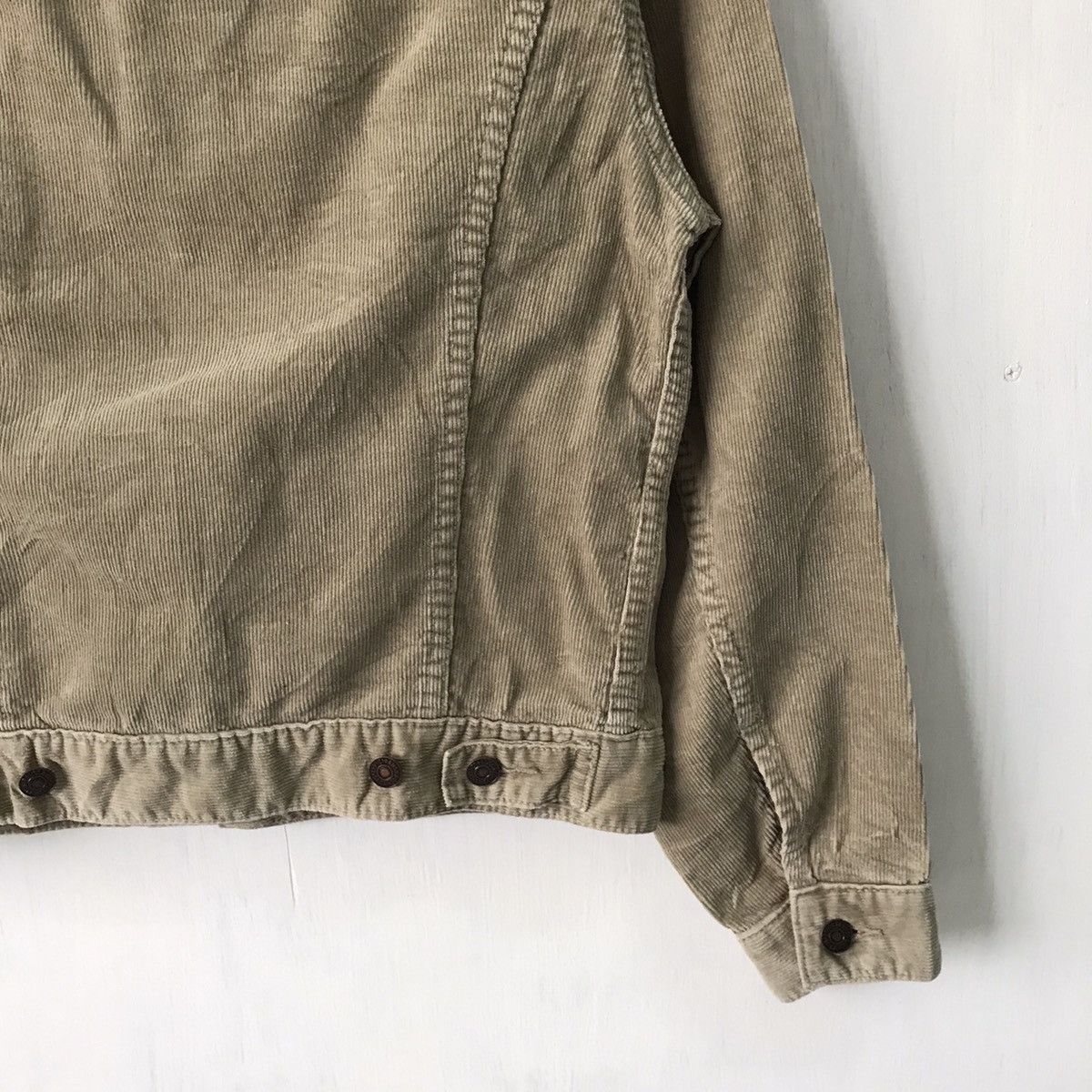Levi's 💥Steals💥White Levis Jacket Corduroy Trucker Size US S / EU 44-46 / 1 - 11 Thumbnail