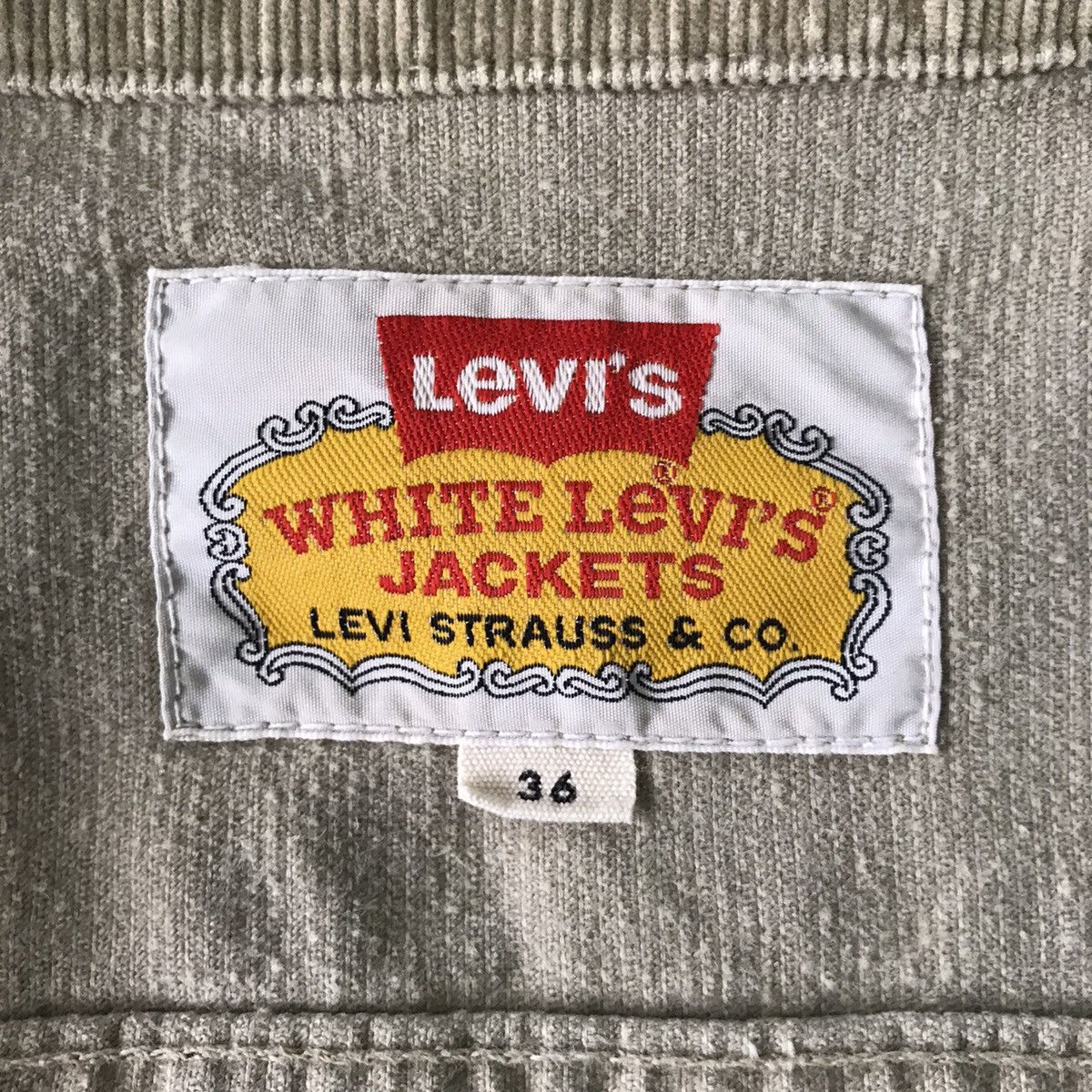 Levi's 💥Steals💥White Levis Jacket Corduroy Trucker Size US S / EU 44-46 / 1 - 15 Thumbnail
