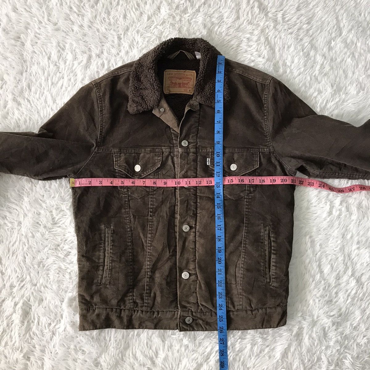 Levi's 💥Steals💥Levis Shearling Corduroy Trucker Jacket Size US S / EU 44-46 / 1 - 23 Thumbnail