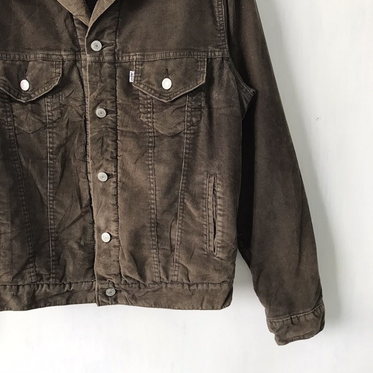 Levi's 💥Steals💥Levis Shearling Corduroy Trucker Jacket Size US S / EU 44-46 / 1 - 5 Thumbnail