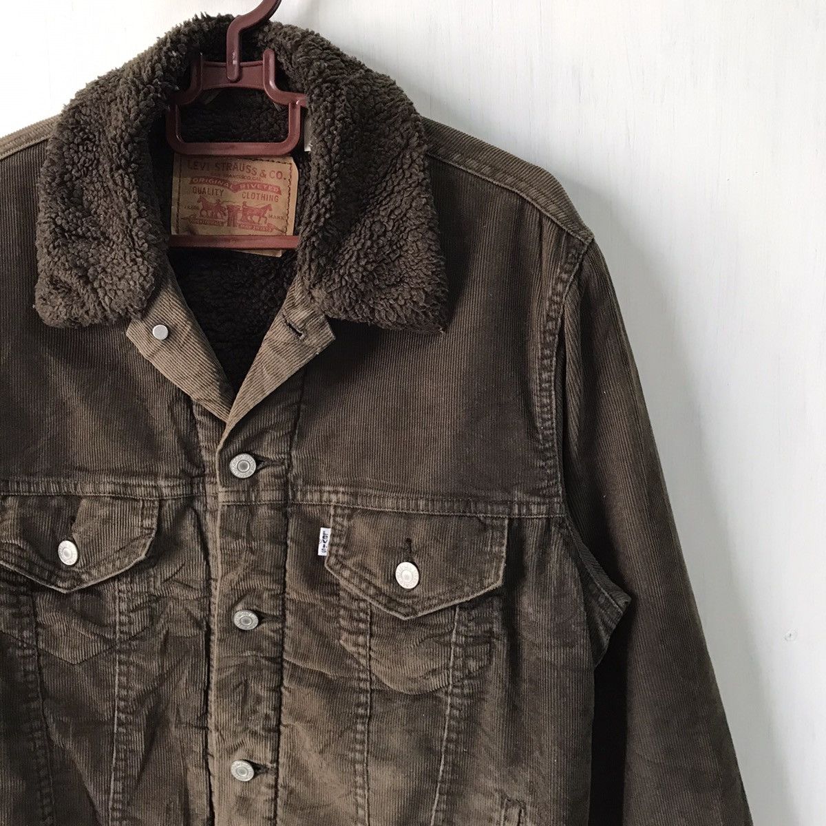 Levi's 💥Steals💥Levis Shearling Corduroy Trucker Jacket Size US S / EU 44-46 / 1 - 4 Thumbnail