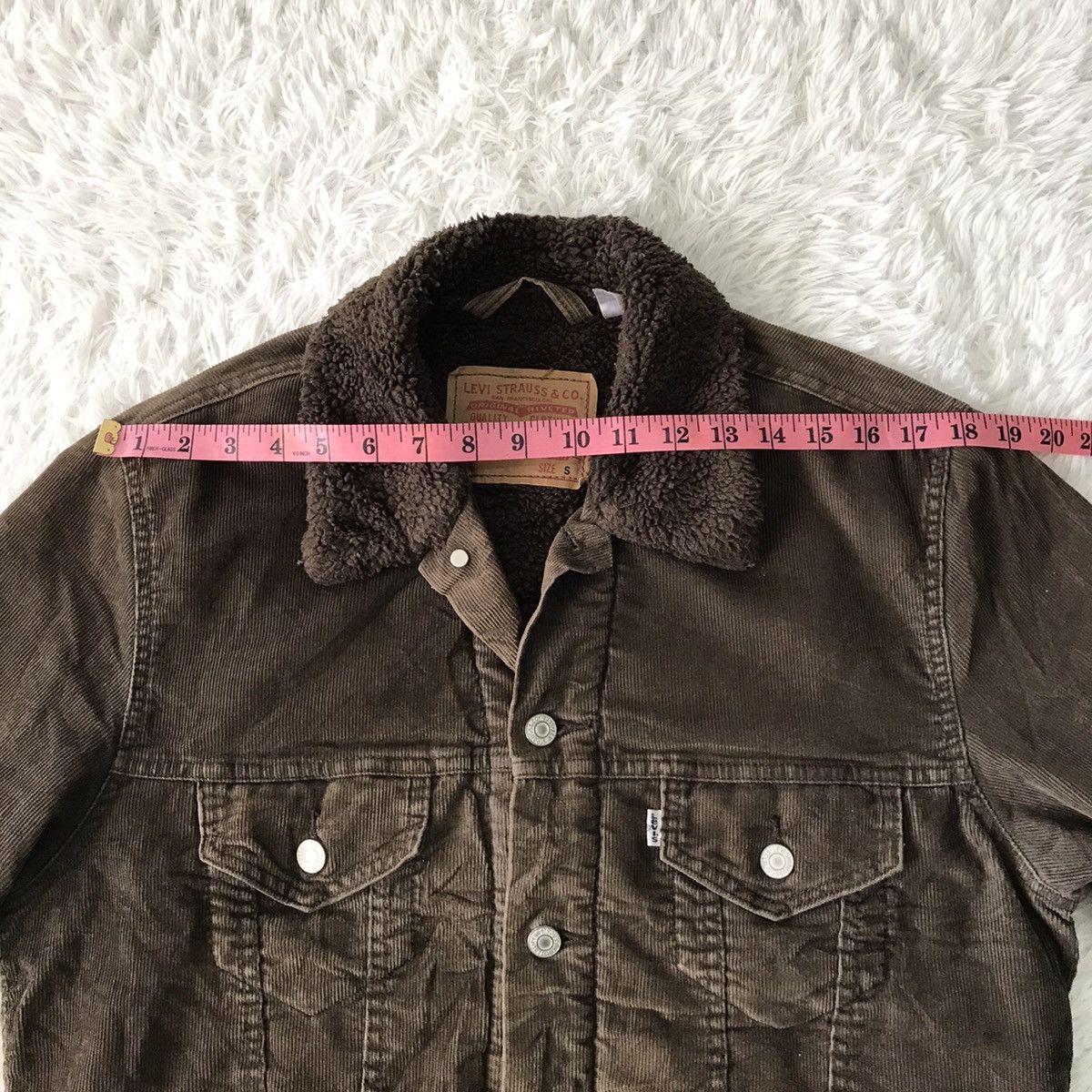Levi's 💥Steals💥Levis Shearling Corduroy Trucker Jacket Size US S / EU 44-46 / 1 - 24 Thumbnail