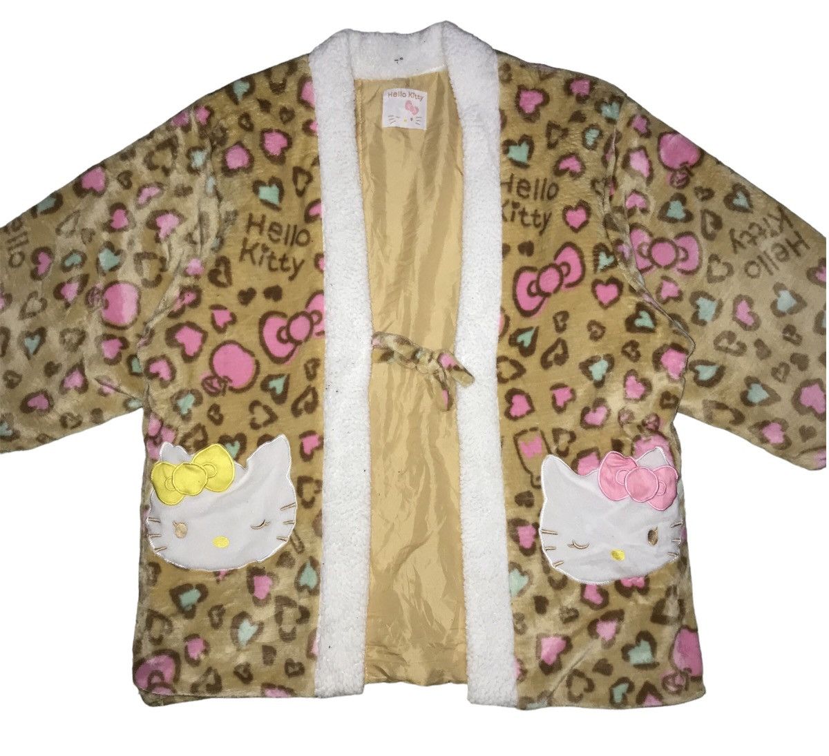 image of Kimono Japan Dragon x Komono Hello Kitty All Overprint Kimono, Women's (Size Large)