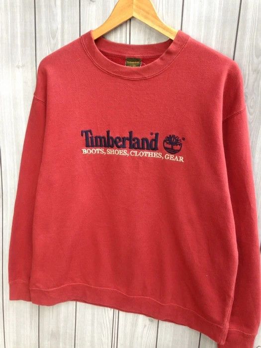Timberland × Vintage Timberland Embroidered Jumper Sweatshirt Size US S / EU 44-46 / 1 - 2 Thumbnail