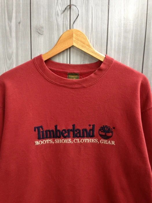 Timberland × Vintage Timberland Embroidered Jumper Sweatshirt Size US S / EU 44-46 / 1 - 3 Thumbnail