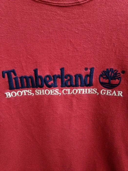 Timberland × Vintage Timberland Embroidered Jumper Sweatshirt Size US S / EU 44-46 / 1 - 4 Thumbnail