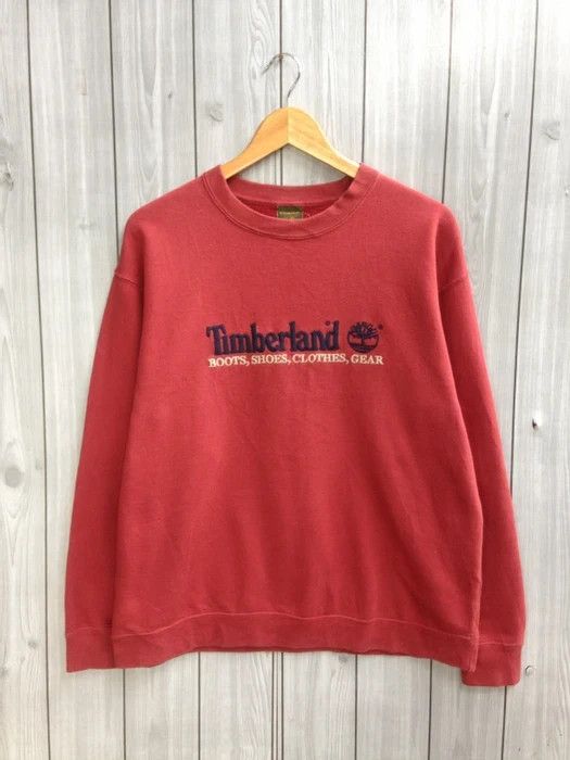 Timberland × Vintage Timberland Embroidered Jumper Sweatshirt Size US S / EU 44-46 / 1 - 1 Thumbnail