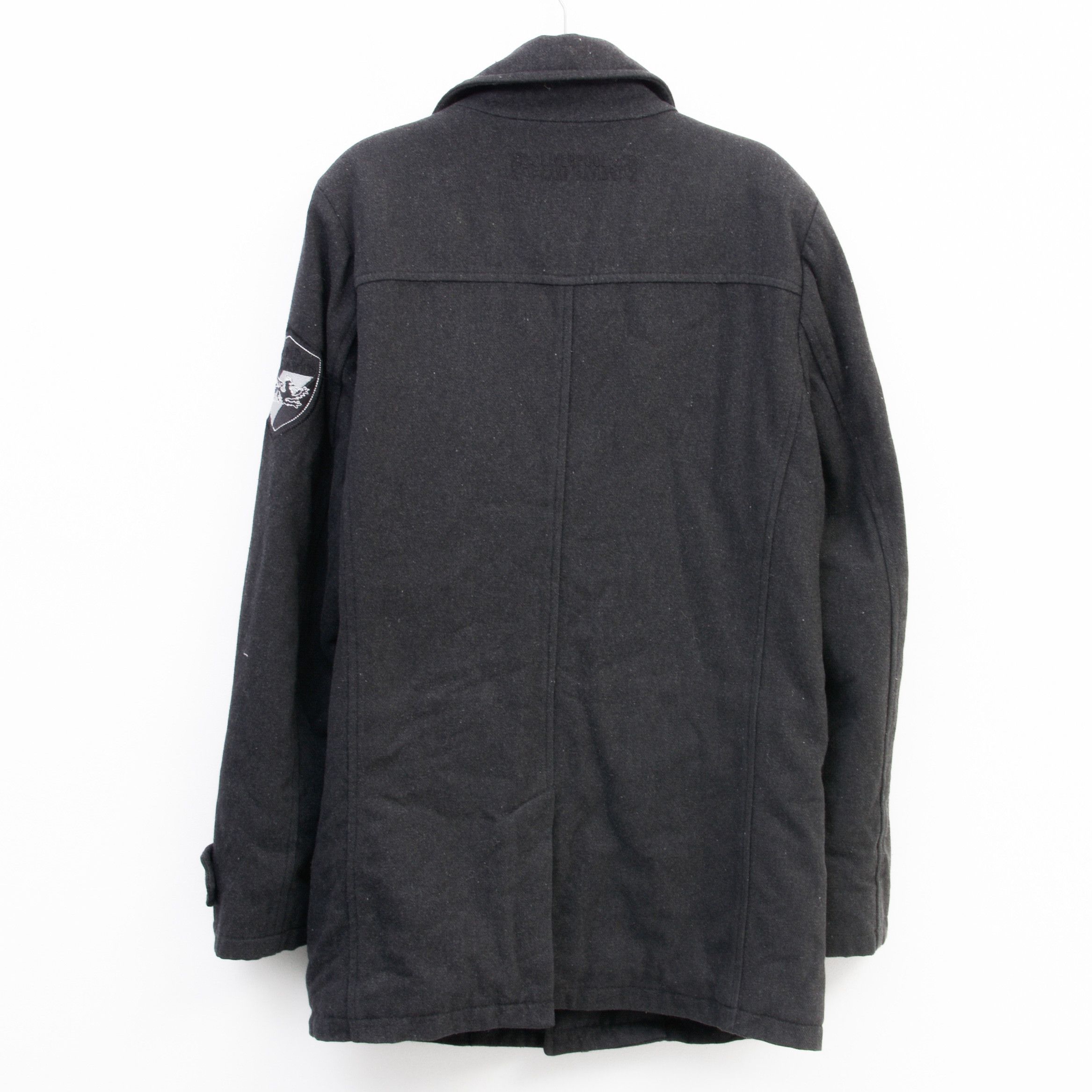 Camp David Car Jacket Pea Coat Wool Blend Black Button Winter Size US S / EU 44-46 / 1 - 5 Thumbnail