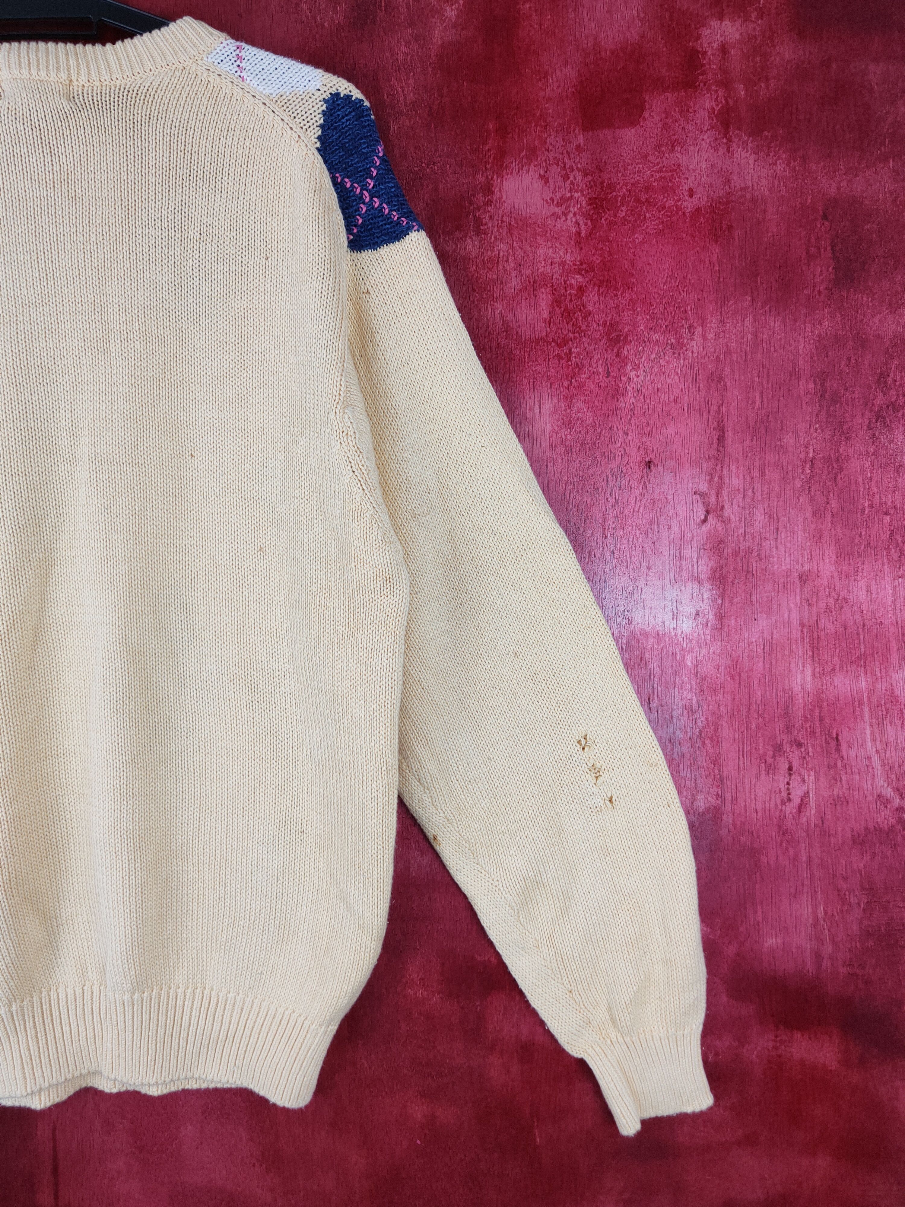 Homespun Knitwear Cabin Yellow Knitwear vintage sweatshirt #4375 Size US M / EU 48-50 / 2 - 9 Thumbnail