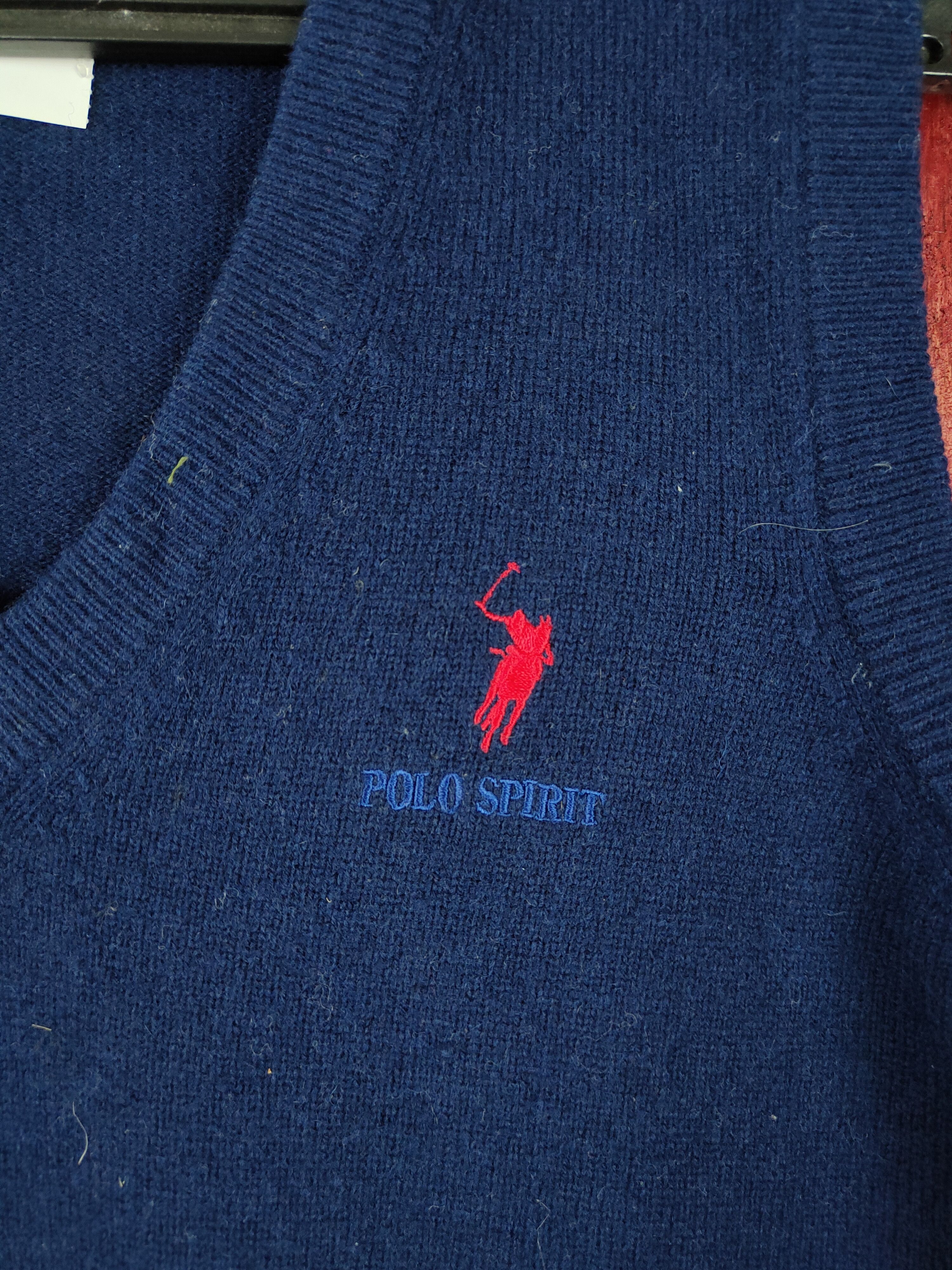 Japanese Brand Polo Spirit Dark Blue Vest sleeveless vintage #4374 Size US M / EU 48-50 / 2 - 3 Thumbnail