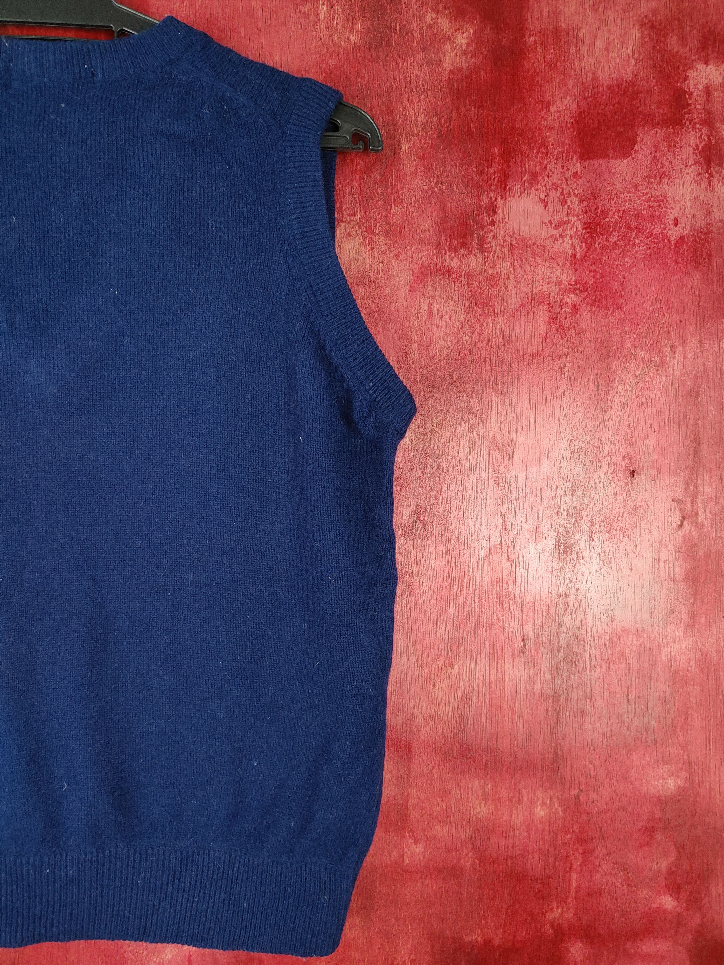 Japanese Brand Polo Spirit Dark Blue Vest sleeveless vintage #4374 Size US M / EU 48-50 / 2 - 8 Thumbnail