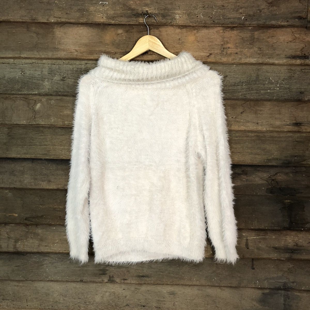 Homespun Knitwear × Japanese Brand Retro Girl Turtle Neck Shag Shaggy Fur Mohair Knitwear #6999 Size S / US 4 / IT 40 - 9 Thumbnail