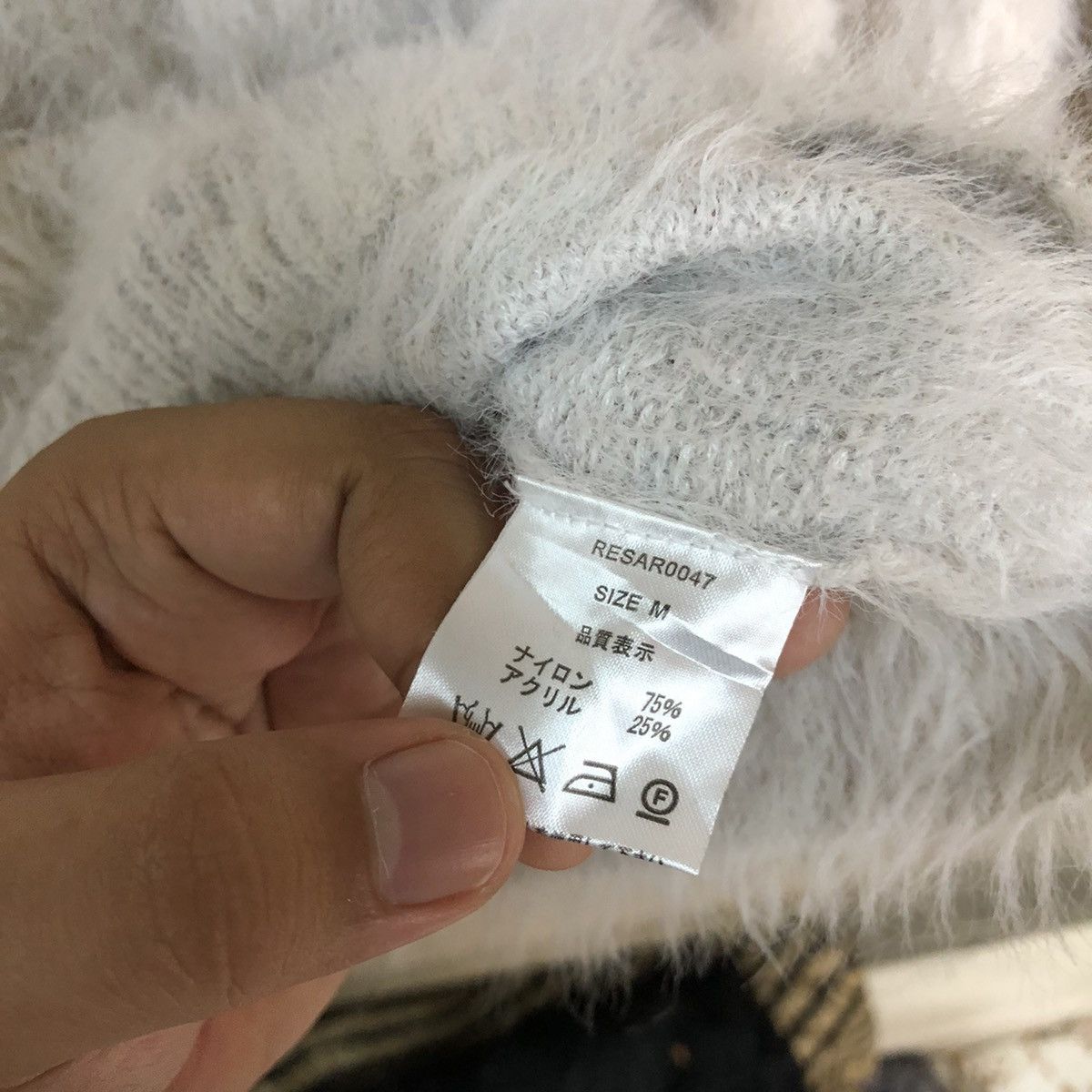 Homespun Knitwear × Japanese Brand Retro Girl Turtle Neck Shag Shaggy Fur Mohair Knitwear #6999 Size S / US 4 / IT 40 - 8 Thumbnail