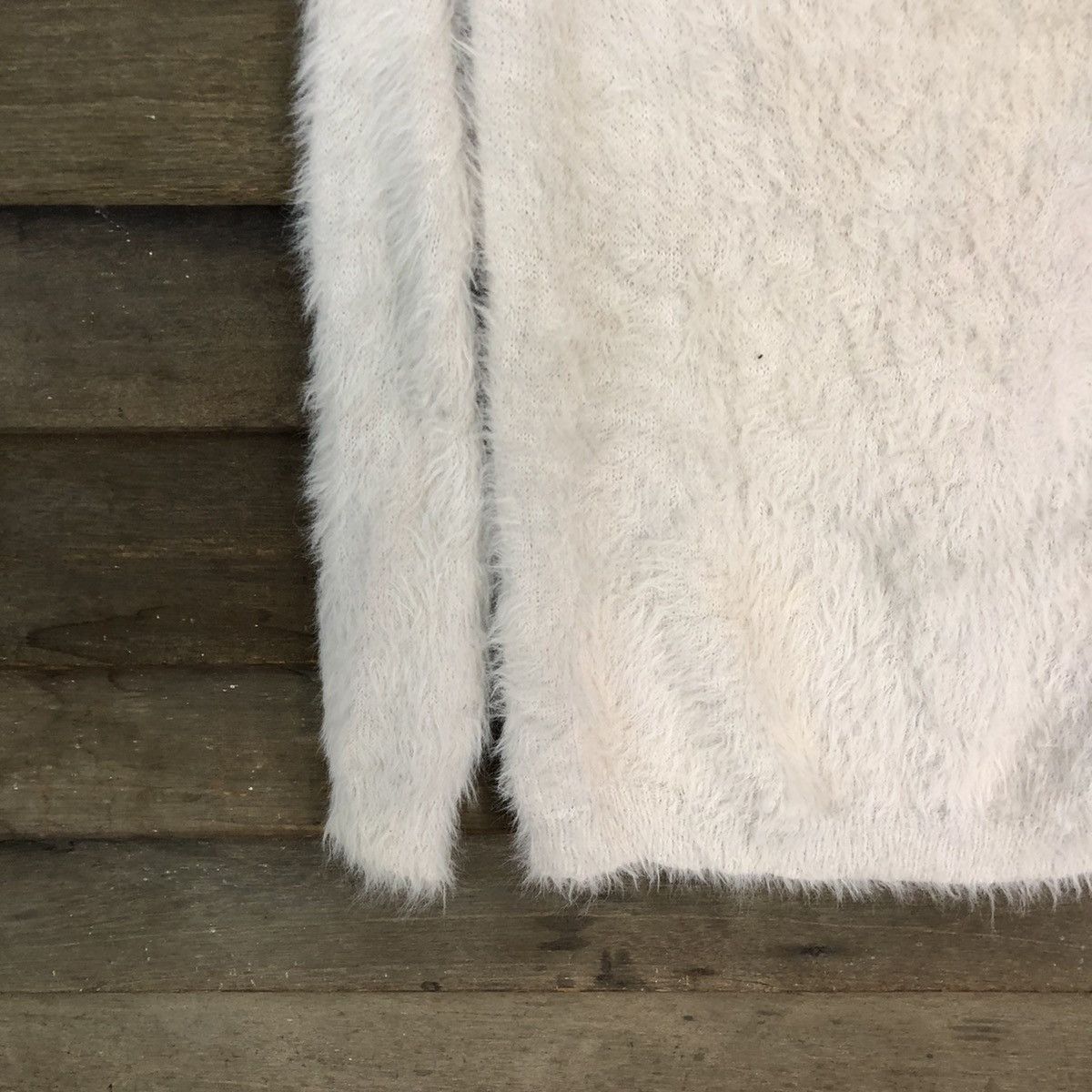 Homespun Knitwear × Japanese Brand Retro Girl Turtle Neck Shag Shaggy Fur Mohair Knitwear #6999 Size S / US 4 / IT 40 - 4 Thumbnail