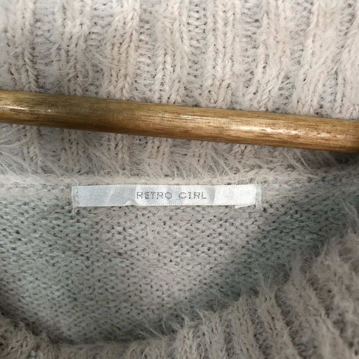 Homespun Knitwear × Japanese Brand Retro Girl Turtle Neck Shag Shaggy Fur Mohair Knitwear #6999 Size S / US 4 / IT 40 - 7 Thumbnail