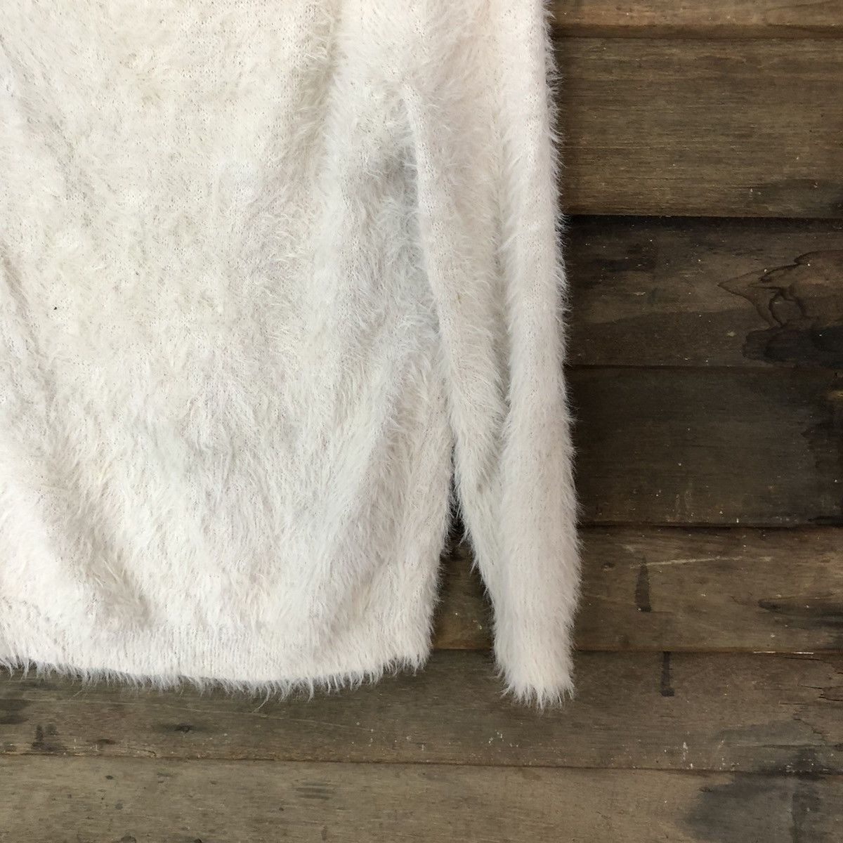 Homespun Knitwear × Japanese Brand Retro Girl Turtle Neck Shag Shaggy Fur Mohair Knitwear #6999 Size S / US 4 / IT 40 - 5 Thumbnail