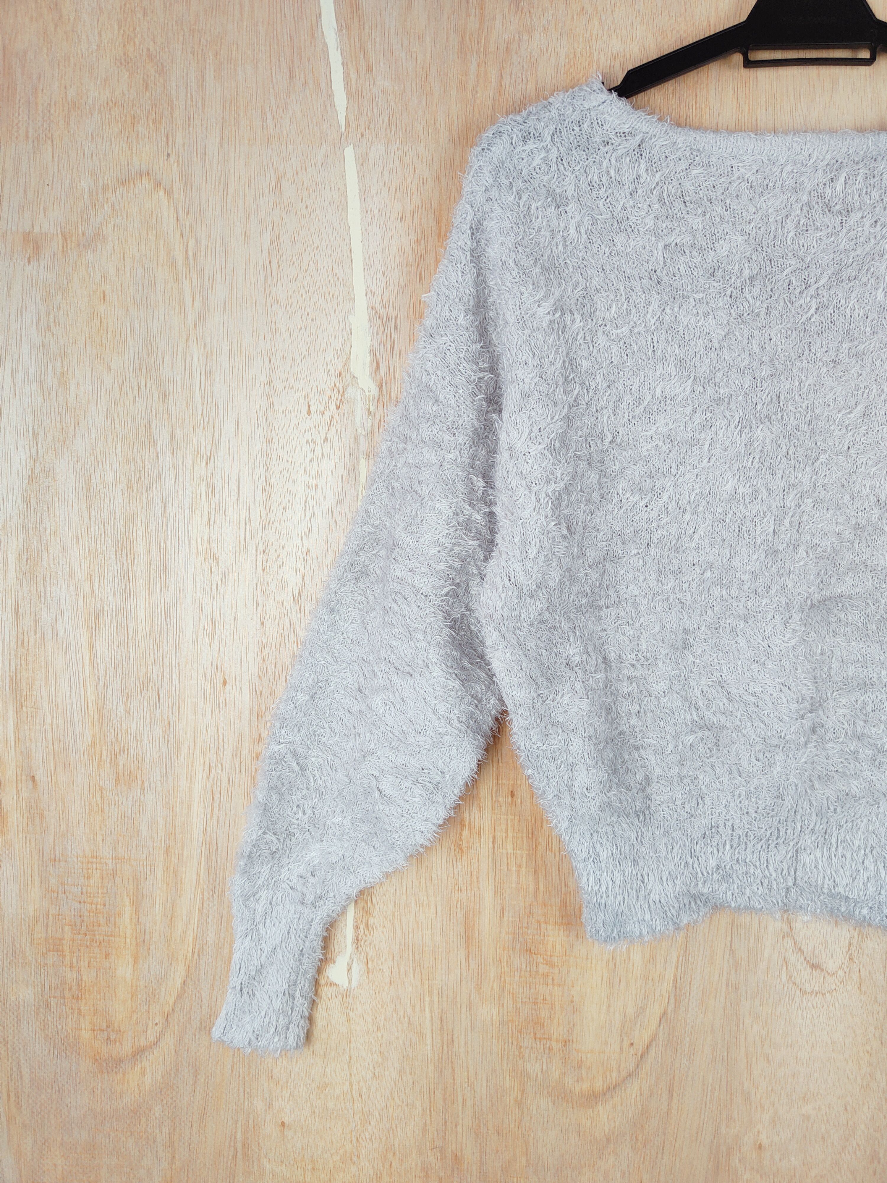 Homespun Knitwear × Japanese Brand Earth Music & Ecology Shaggy Fur Mohair Knitwear #S269 Size S / US 4 / IT 40 - 6 Thumbnail