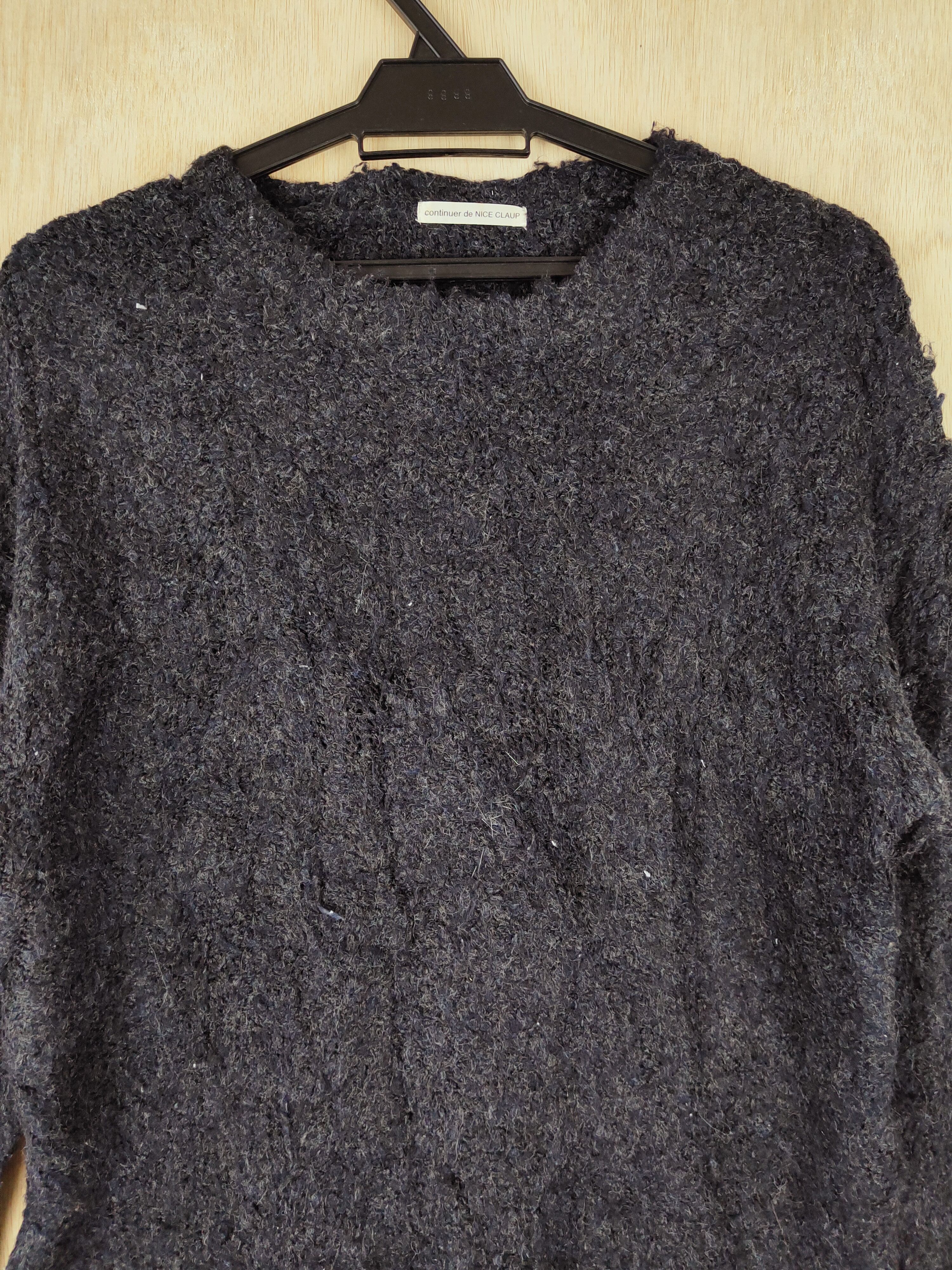 Homespun Knitwear × Japanese Brand Continuer de Nice Claup Shaggy Fur Mohair Knitwear #S268 Size M / US 6-8 / IT 42-44 - 2 Thumbnail