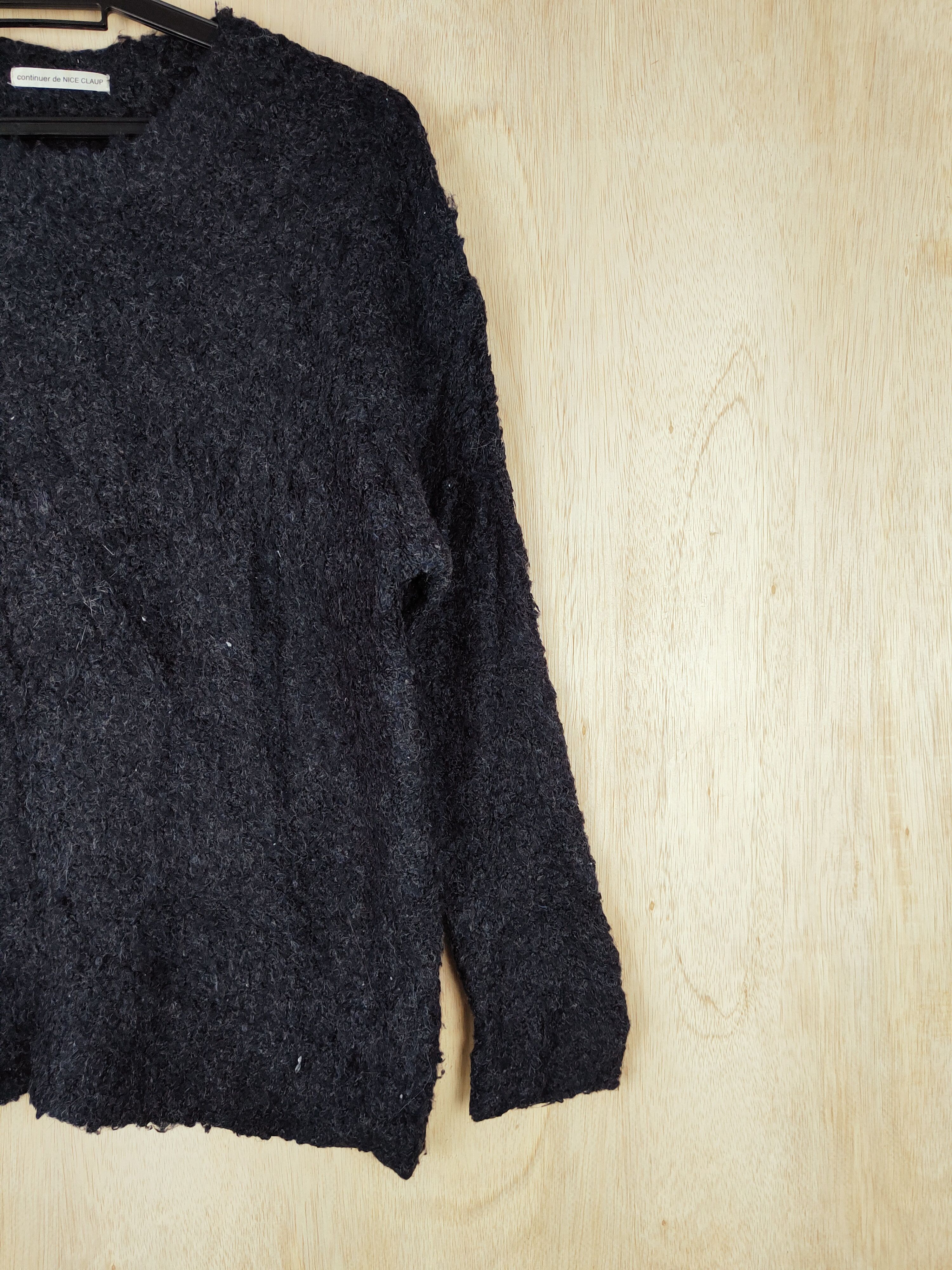 Homespun Knitwear × Japanese Brand Continuer de Nice Claup Shaggy Fur Mohair Knitwear #S268 Size M / US 6-8 / IT 42-44 - 4 Thumbnail