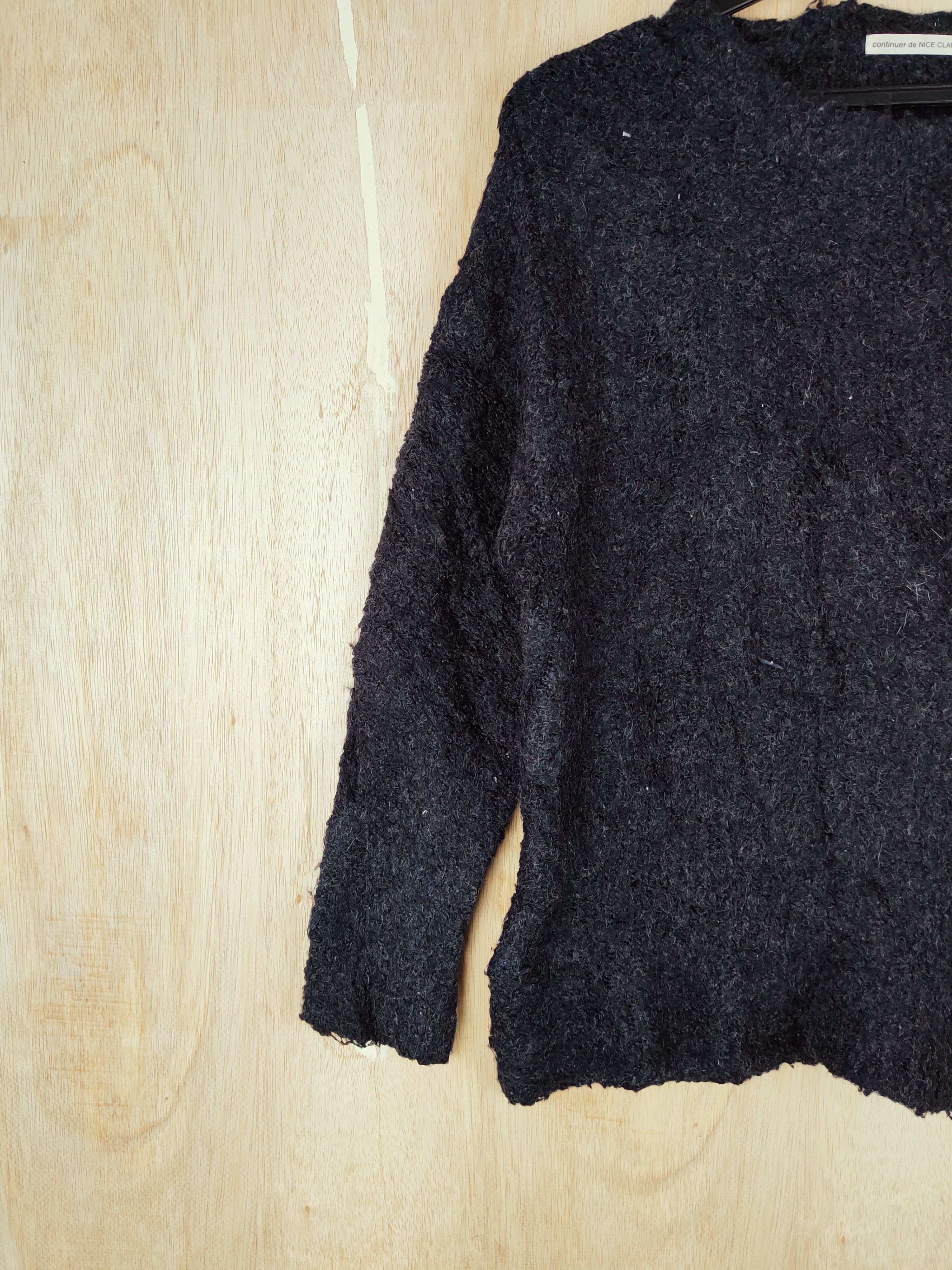 Homespun Knitwear × Japanese Brand Continuer de Nice Claup Shaggy Fur Mohair Knitwear #S268 Size M / US 6-8 / IT 42-44 - 3 Thumbnail