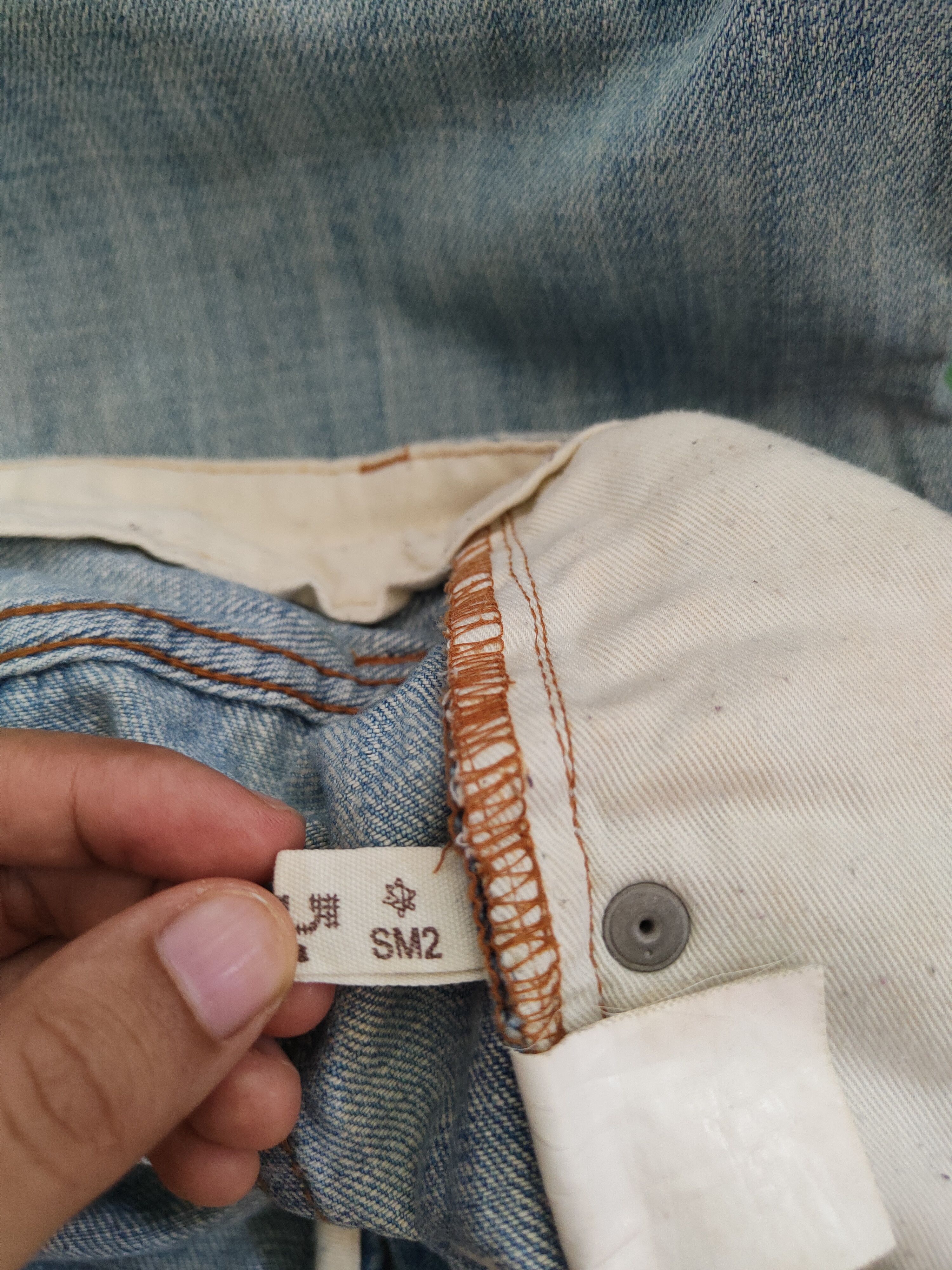 Japanese Brand × Vintage SM2 Blue japan Pants Soft Denim #5953 Size US 28 / EU 44 - 15 Thumbnail