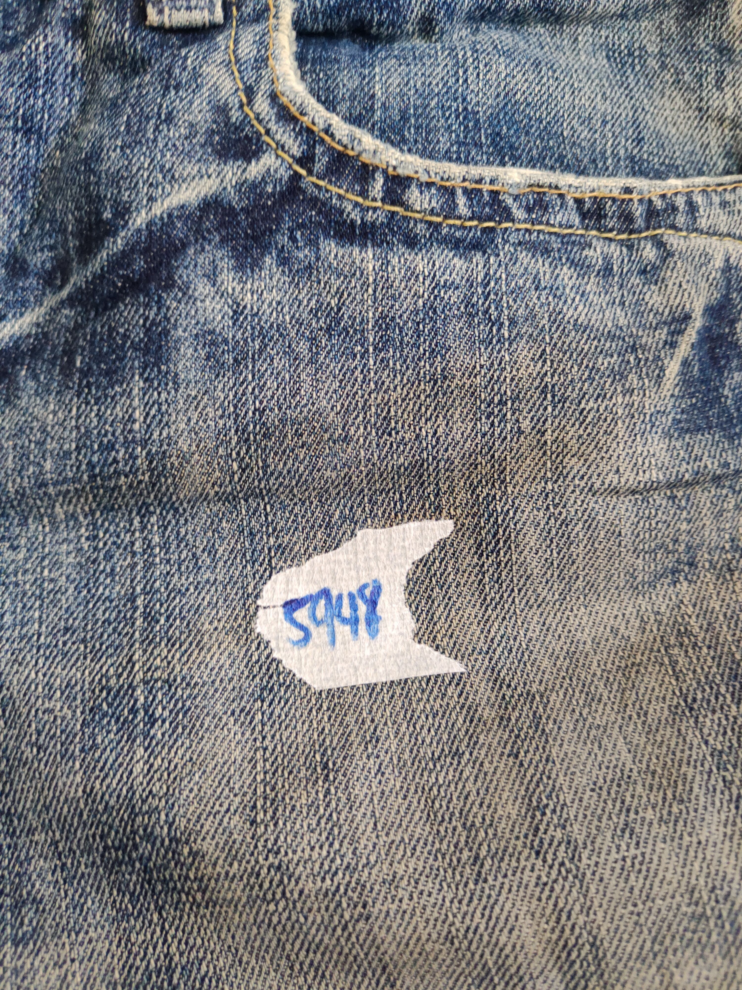Uniqlo × Vintage Uniqlo Blue vintage distressed Denim jeans pants #5948 Size US 31 - 15 Thumbnail