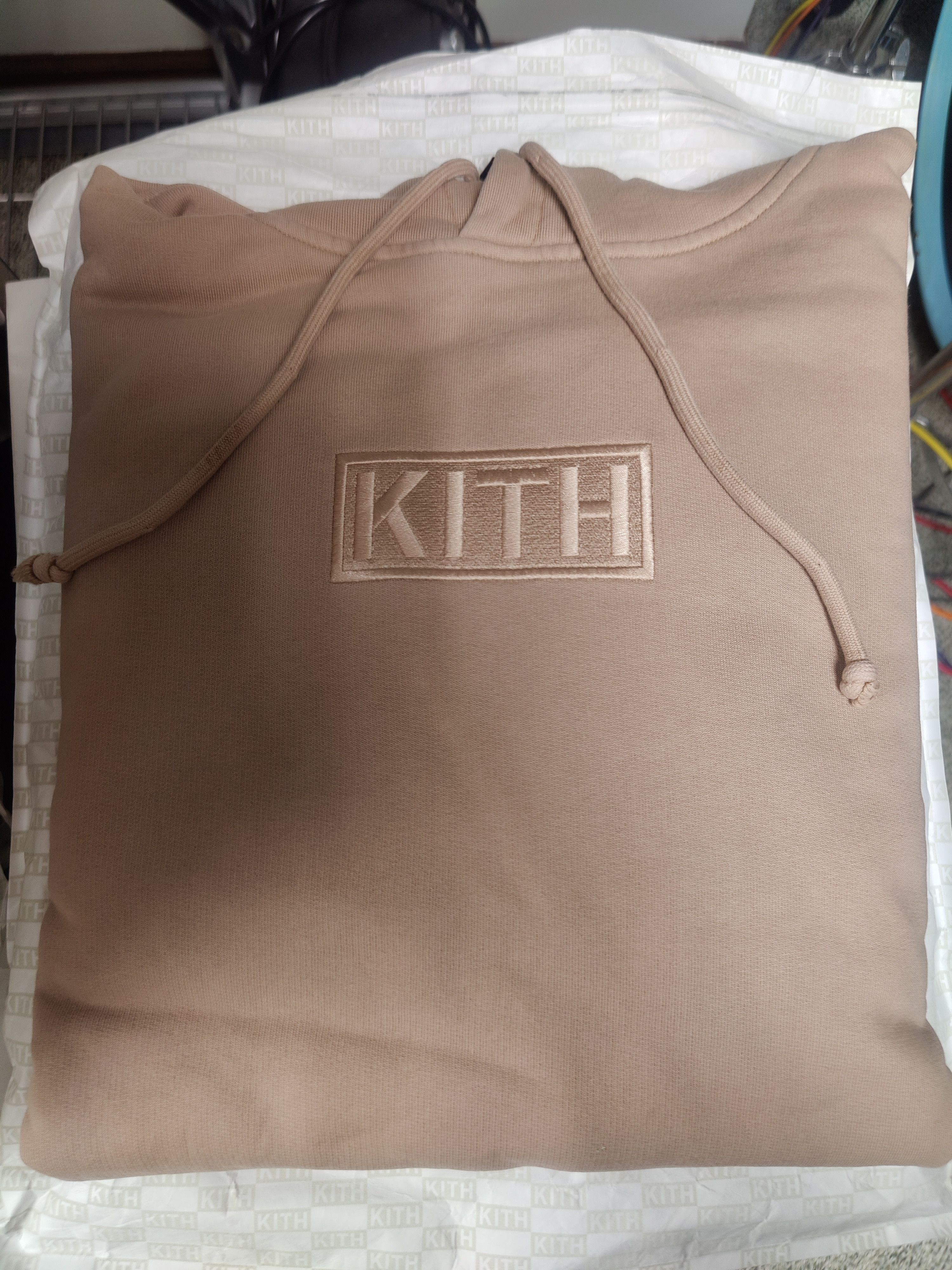 Kith KITH CYBER MONDAY BOX LOGO HOODIE (FW22) - BIRCH | Grailed